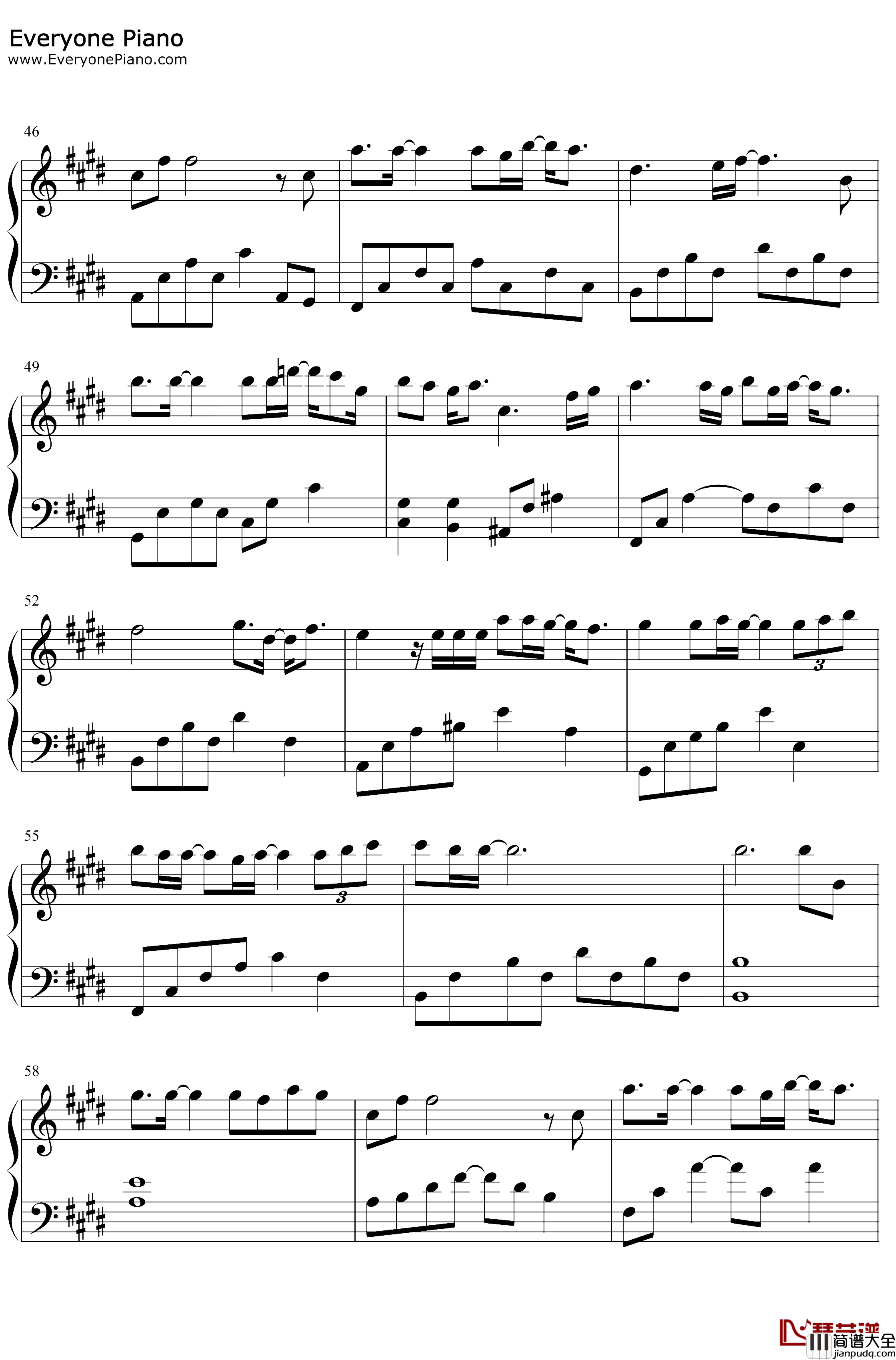 在你不知道的时间里爱你很久钢琴谱_徐佳莹_我在时间尽头等你ED