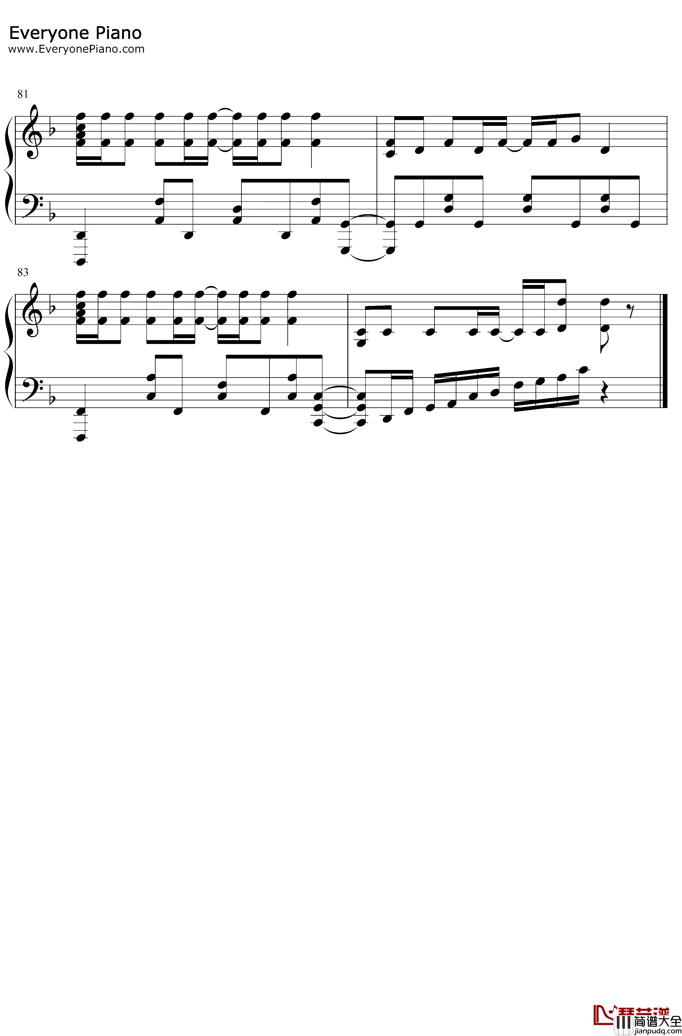 Chaos_Drifters钢琴谱_SawanoHiroyuki[nZk]Jean_KenJohnny_非枪人生第二季OP