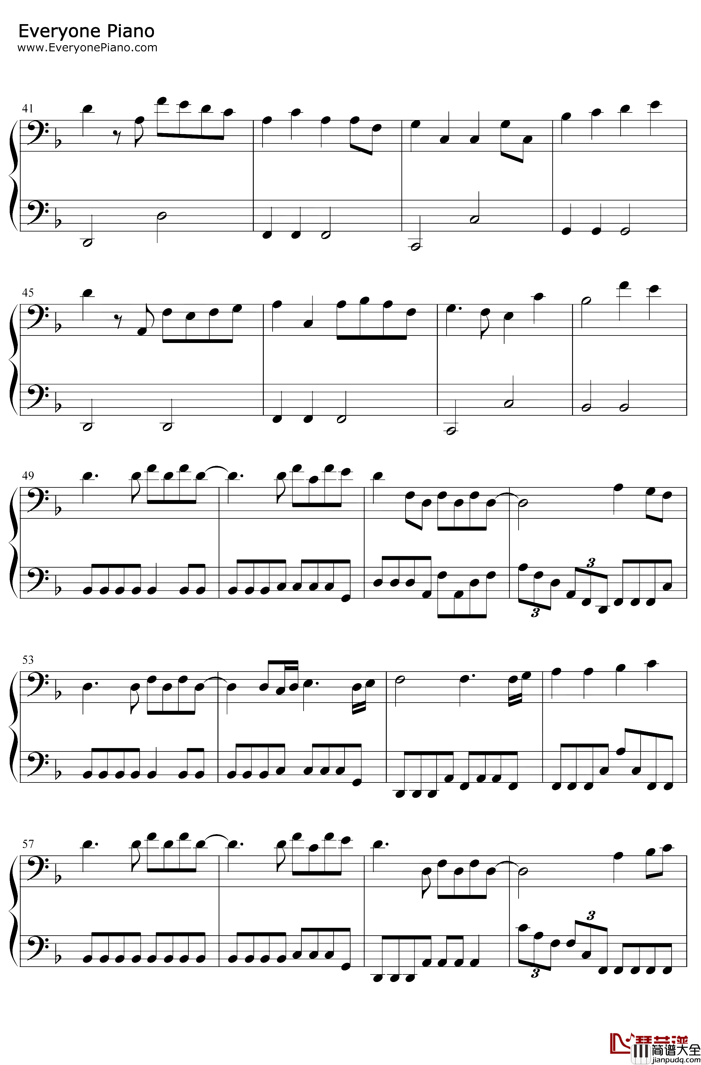 Victory钢琴谱_Two_Steps_From_Hell_超级简单版