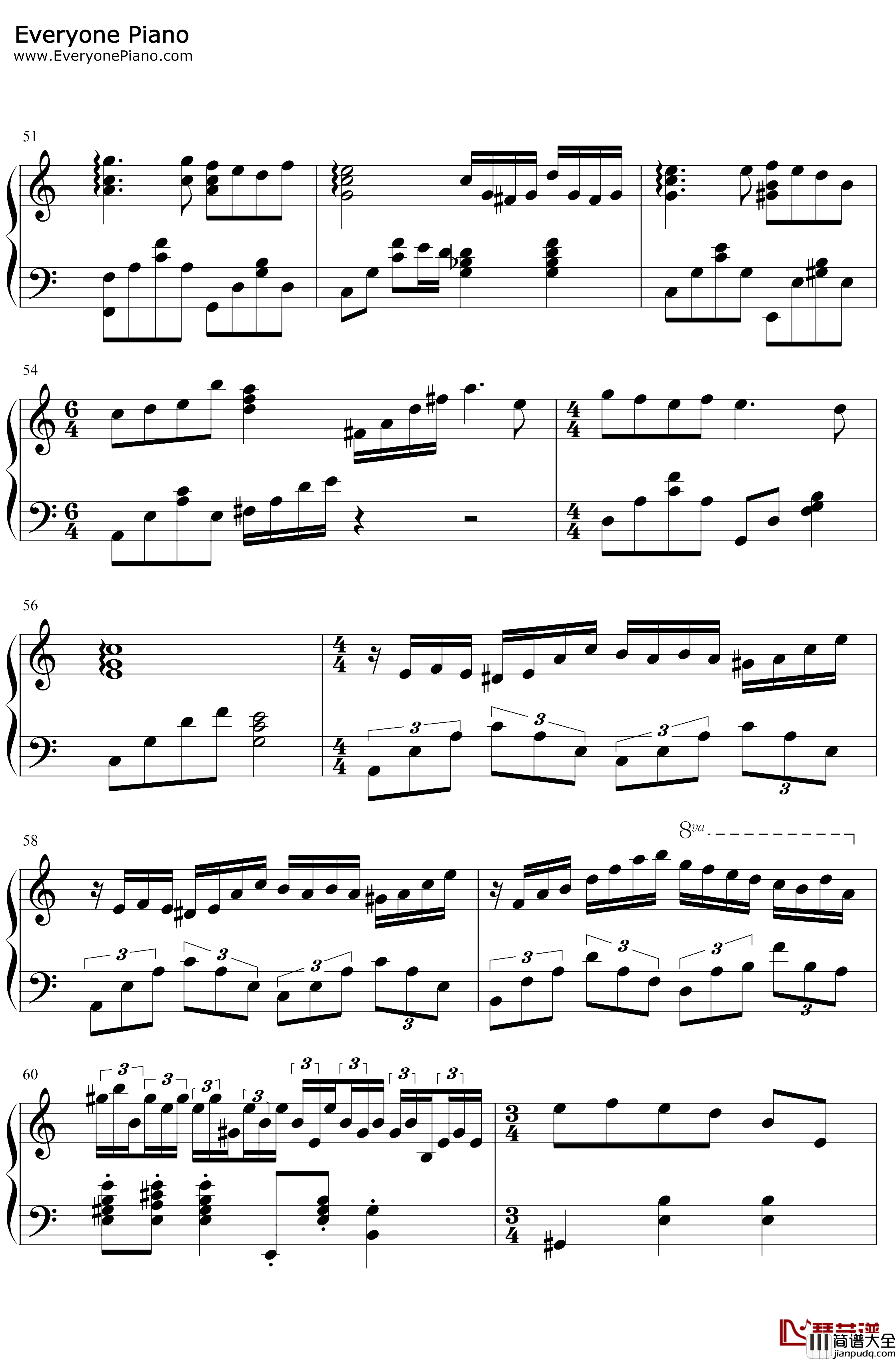 周杰伦钢琴串烧钢琴谱_周杰伦_哎呦，不错嘛