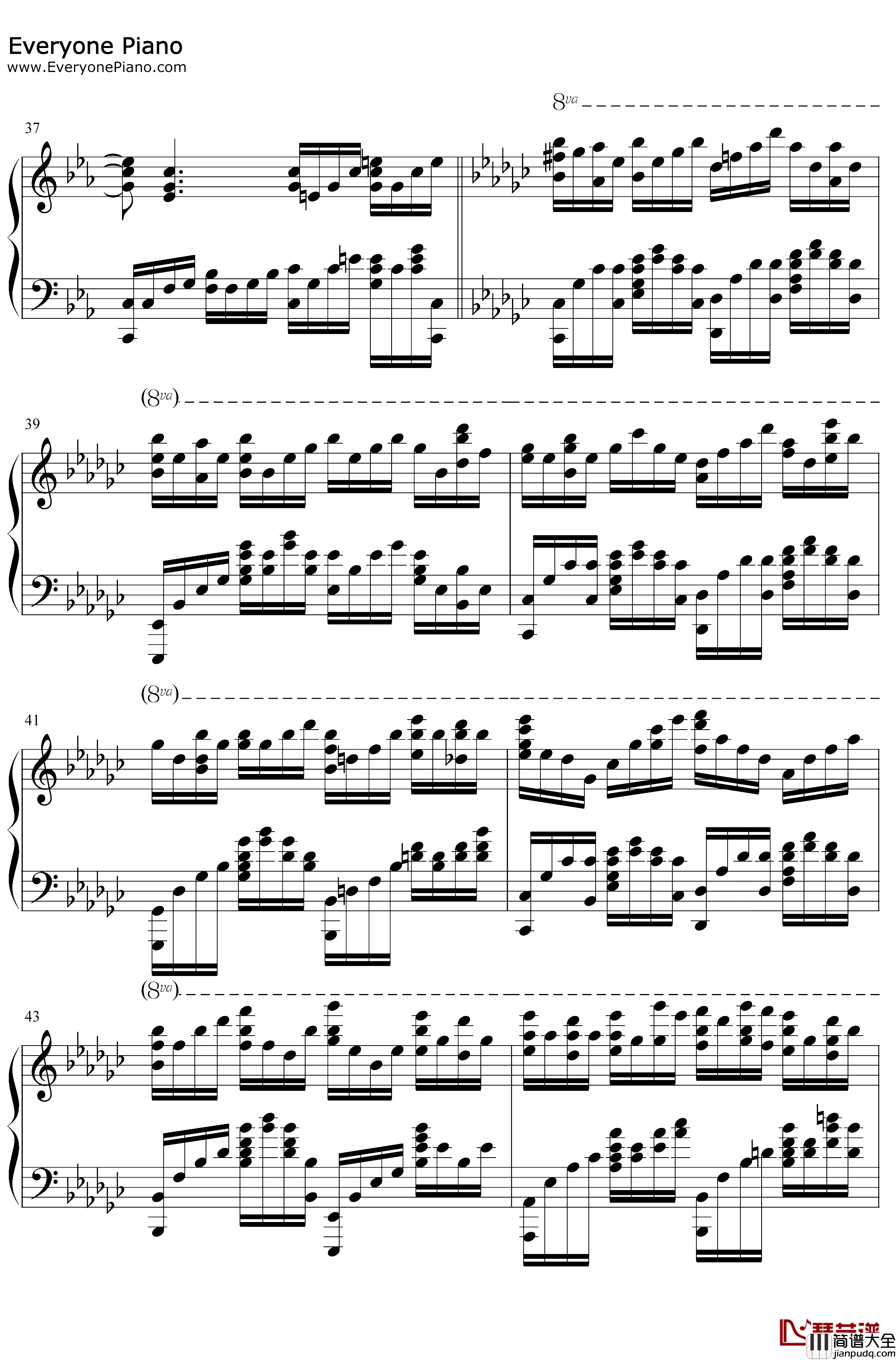 请笃信一个梦钢琴谱_周深_姜子牙片尾曲