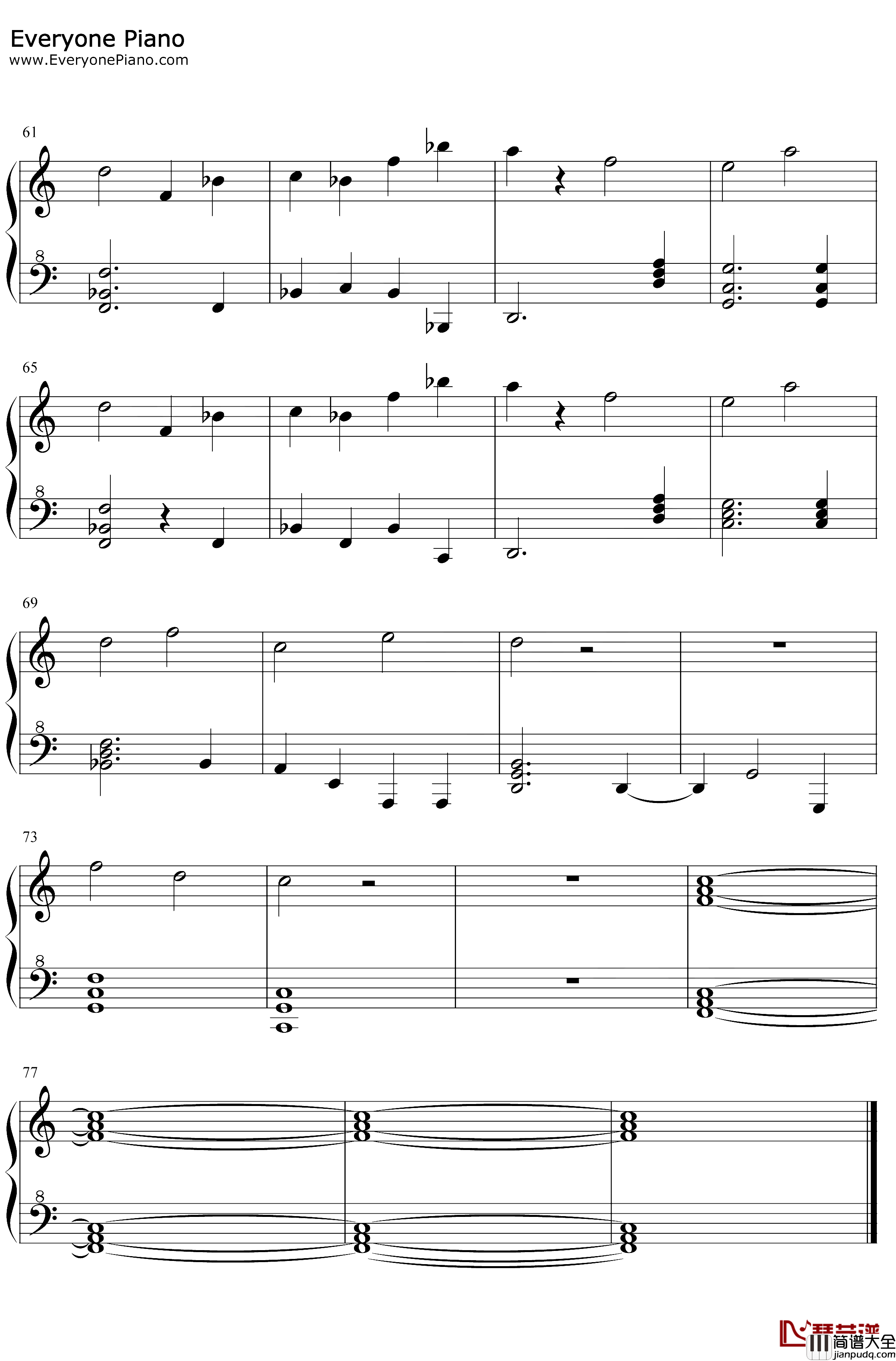 CryingSun钢琴谱_Tomoko_重装机兵2重制版BGM