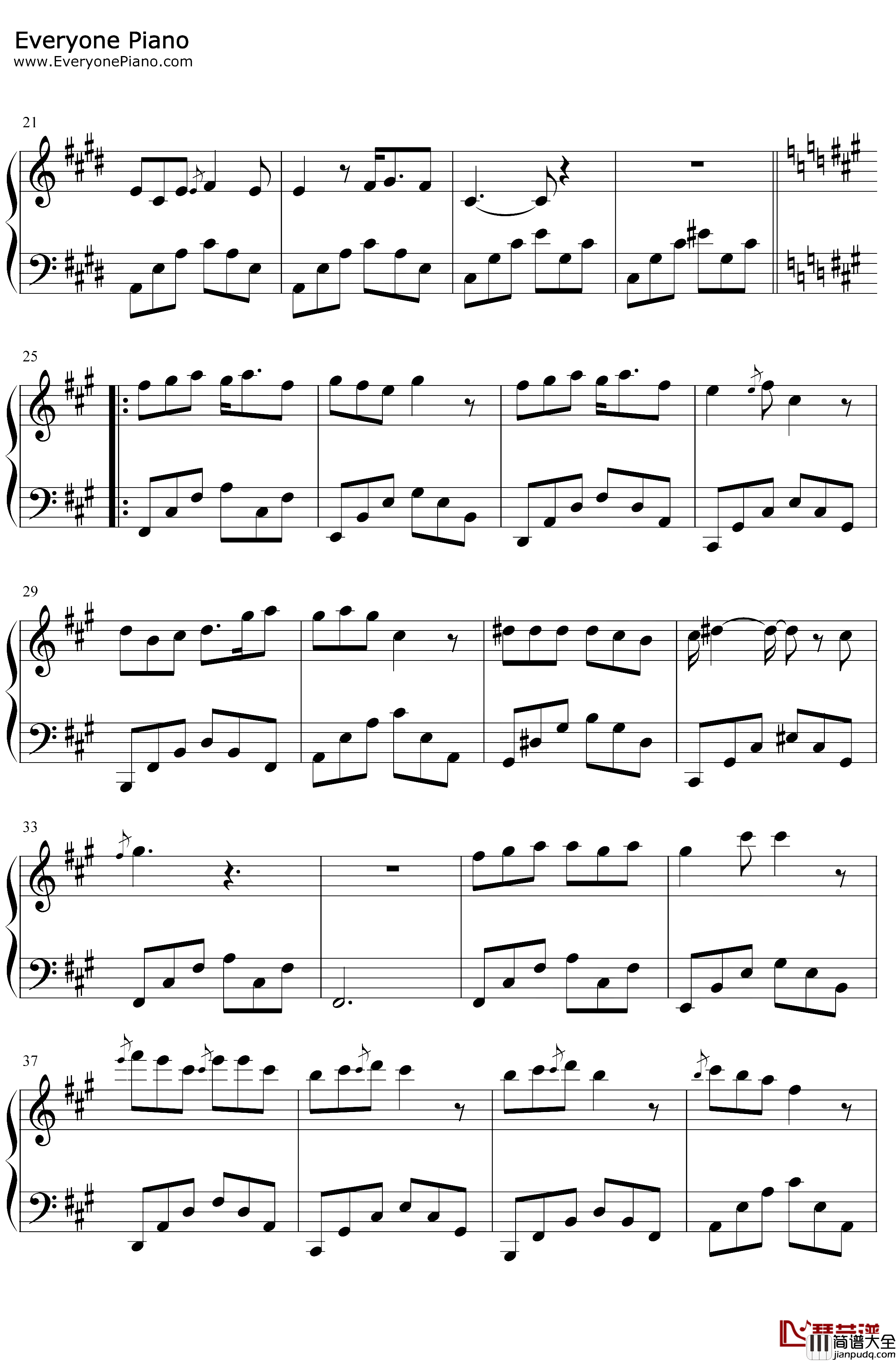 念念不忘钢琴谱_不够_梦里有我曾见过的月光也有你如初待我的模样_抖音