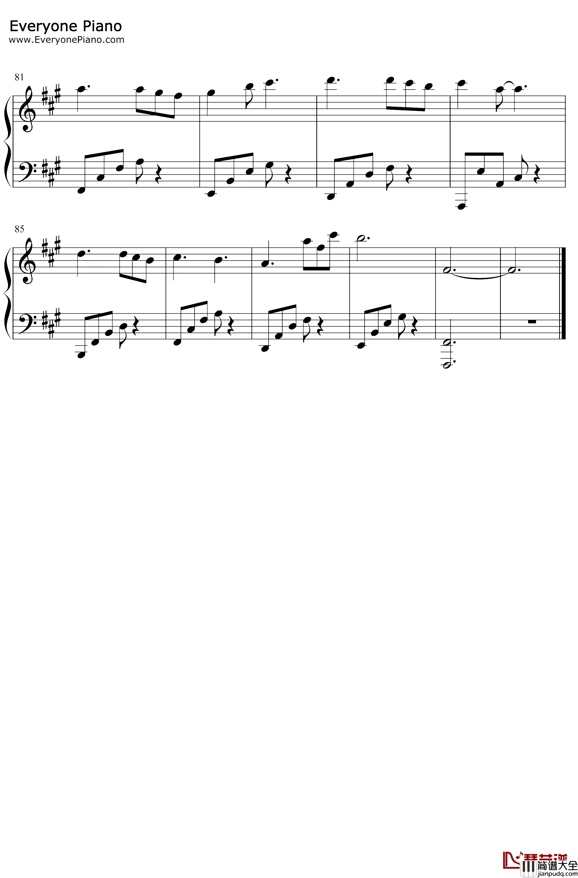 念念不忘钢琴谱_不够_梦里有我曾见过的月光也有你如初待我的模样_抖音