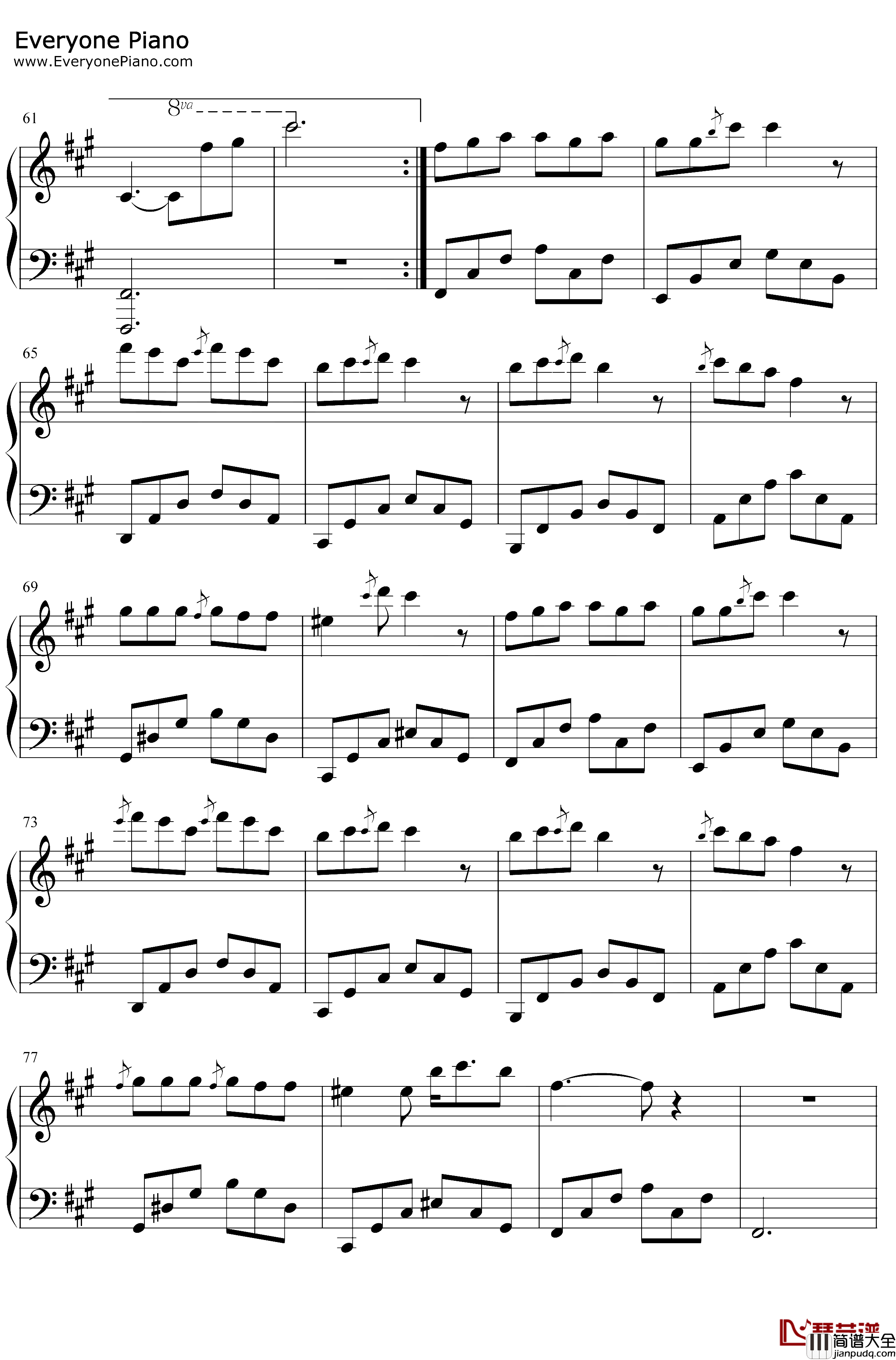 念念不忘钢琴谱_不够_梦里有我曾见过的月光也有你如初待我的模样_抖音