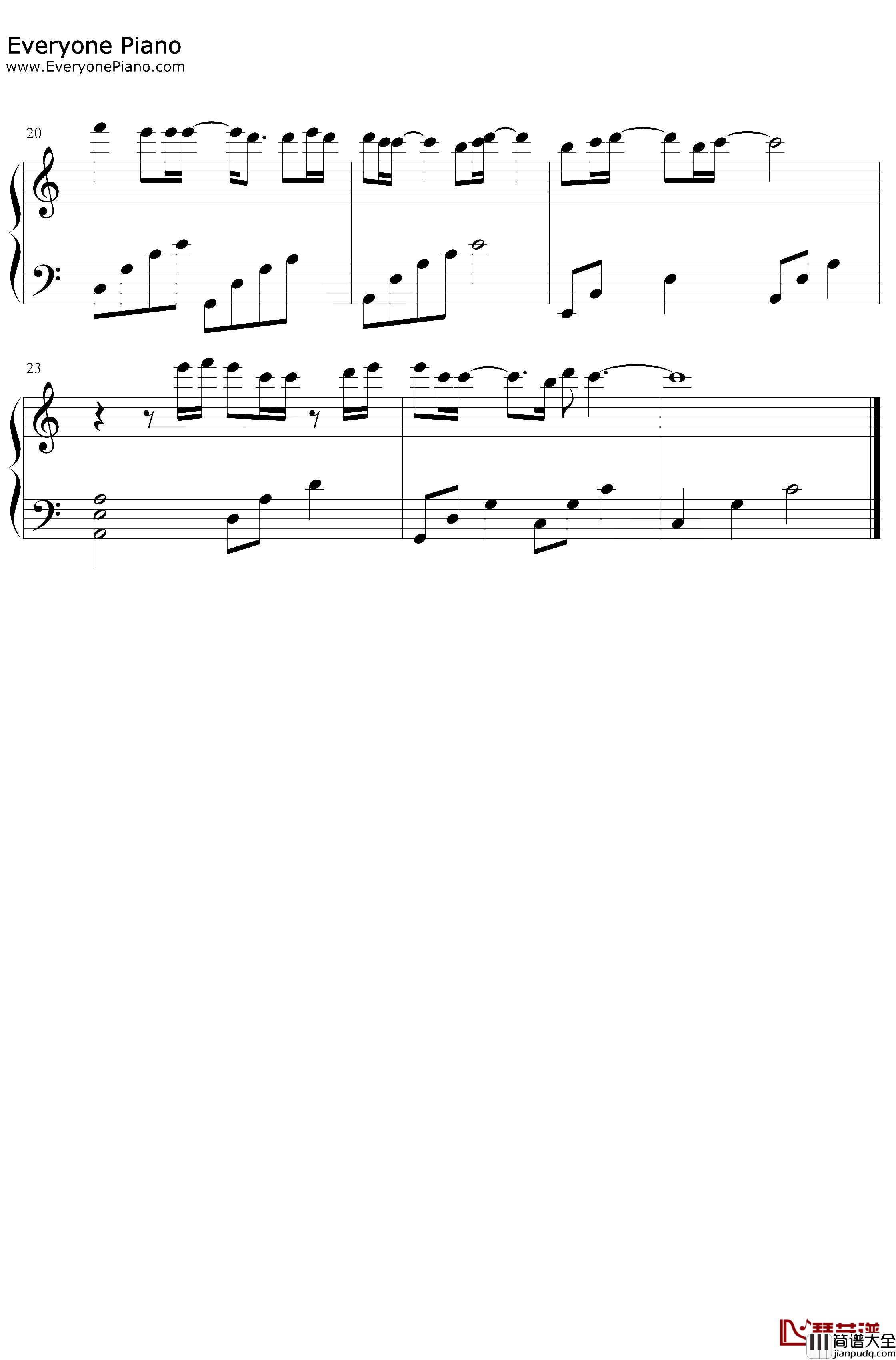 以后别做朋友钢琴谱_周兴哲_C调简单版