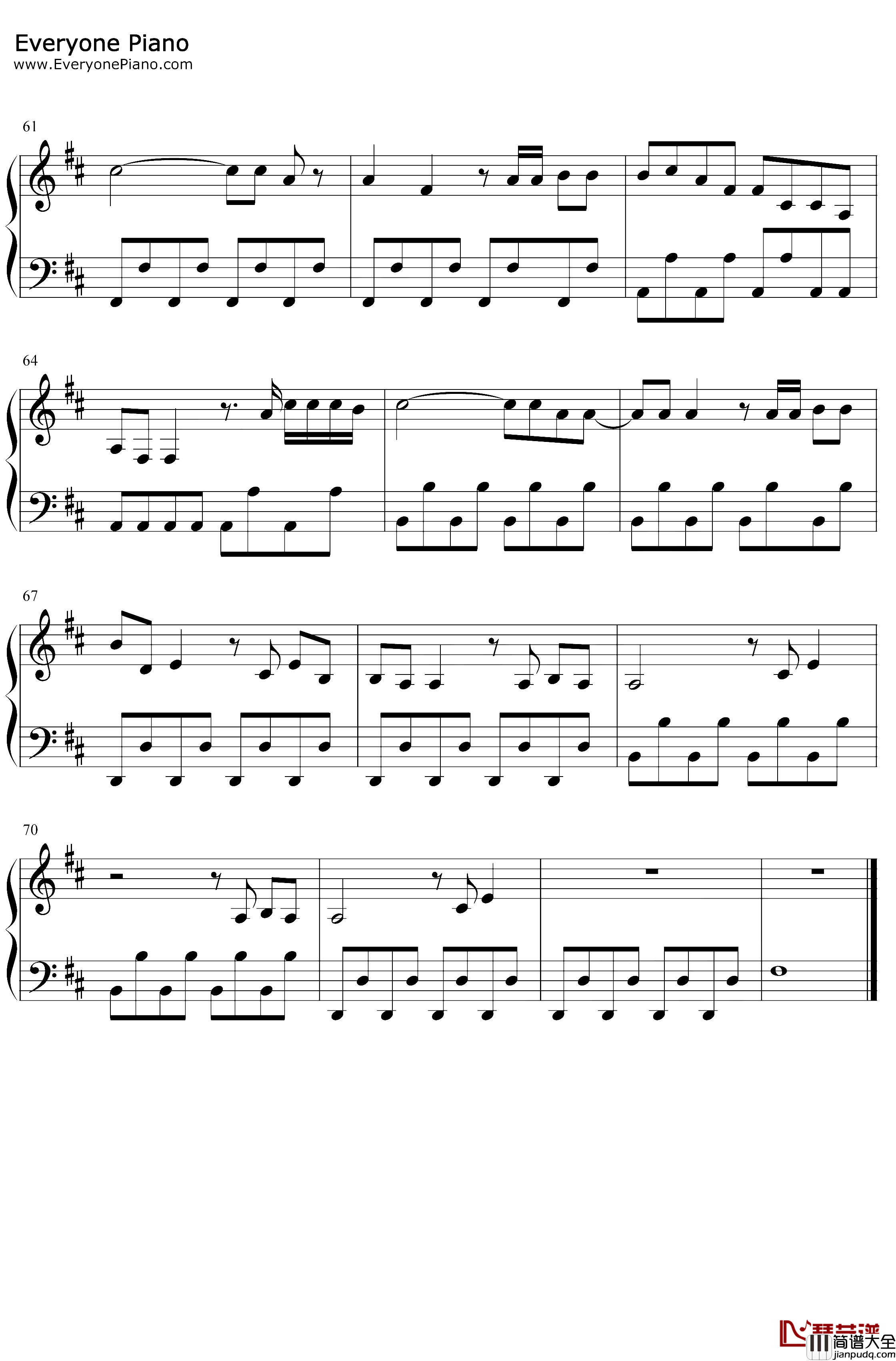 On_Mine钢琴谱_Diplo_Noah_Cyrus