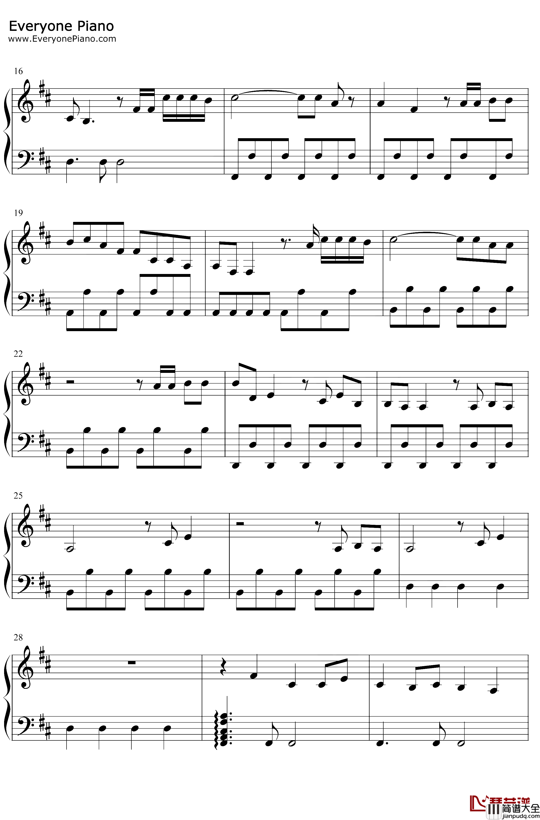 On_Mine钢琴谱_Diplo_Noah_Cyrus