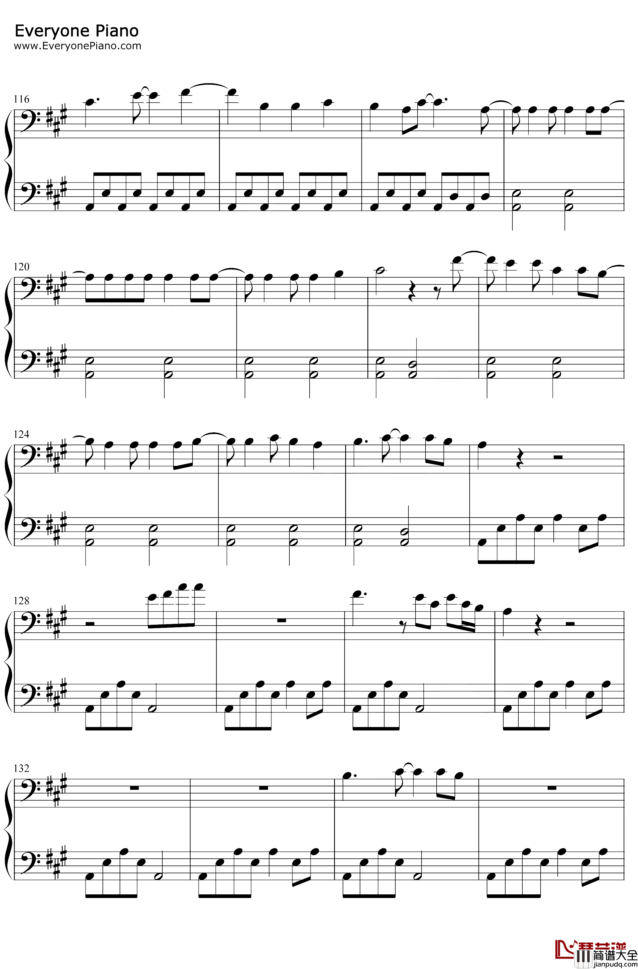 One_Margarita钢琴谱_LukeBryan_LukeBryan