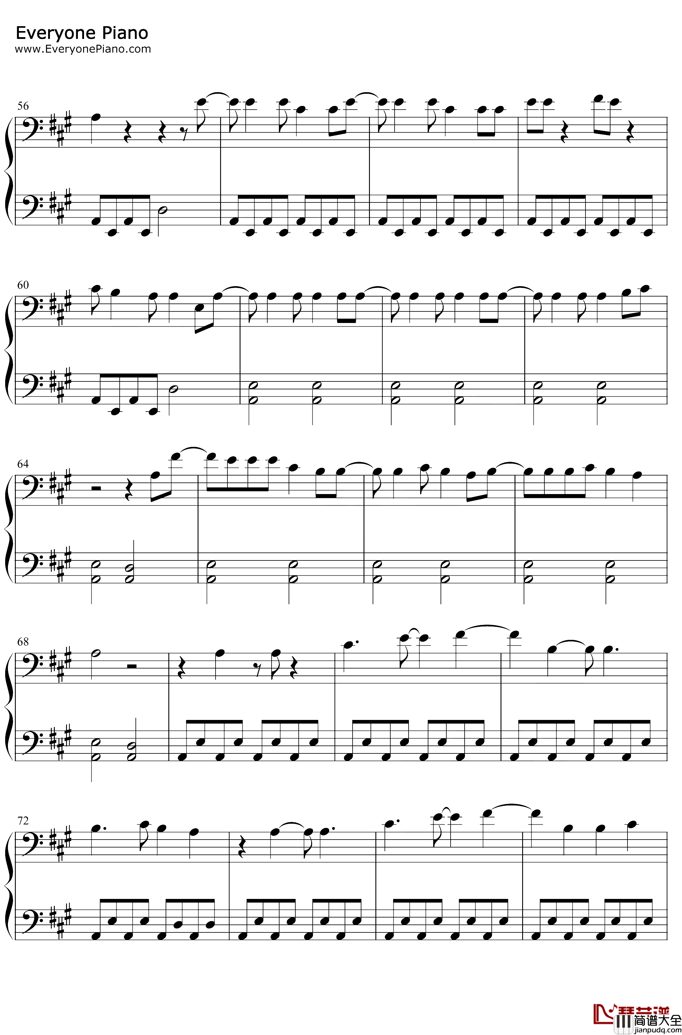 One_Margarita钢琴谱_LukeBryan_LukeBryan