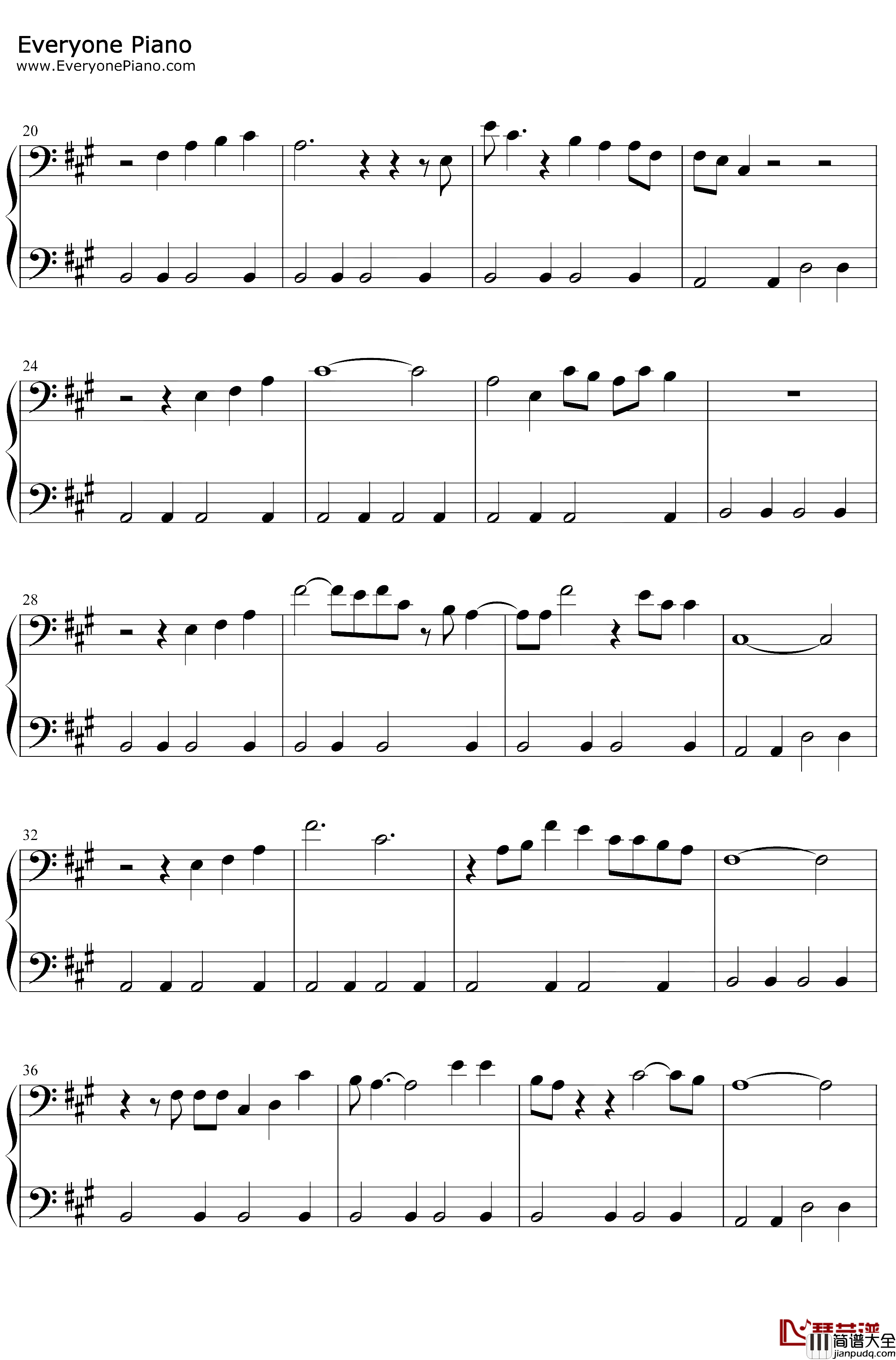 Tennessee_Whiskey钢琴谱_Chris_Stapleton