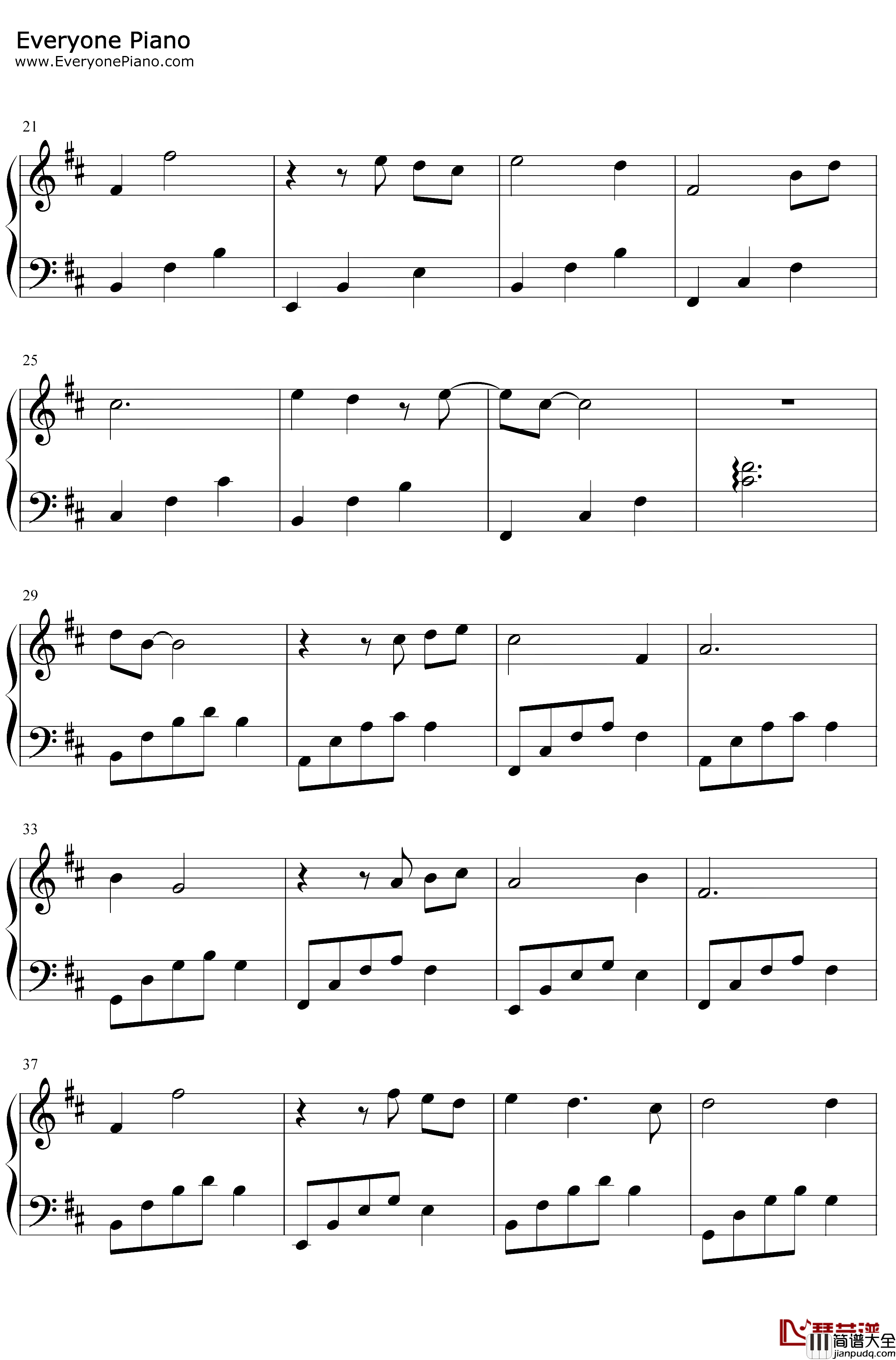 桃夭钢琴谱_双笙_清平乐插曲