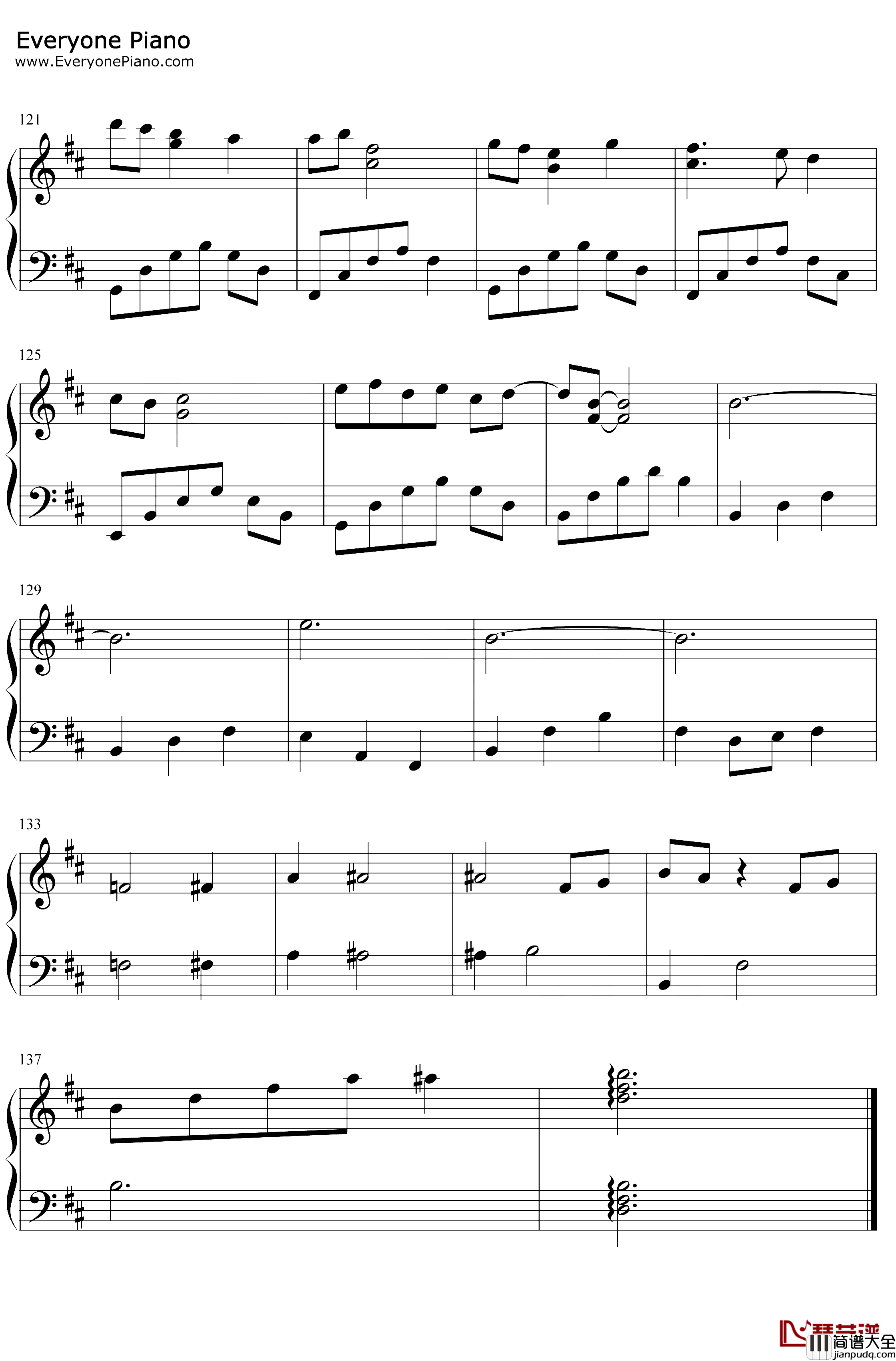 桃夭钢琴谱_双笙_清平乐插曲