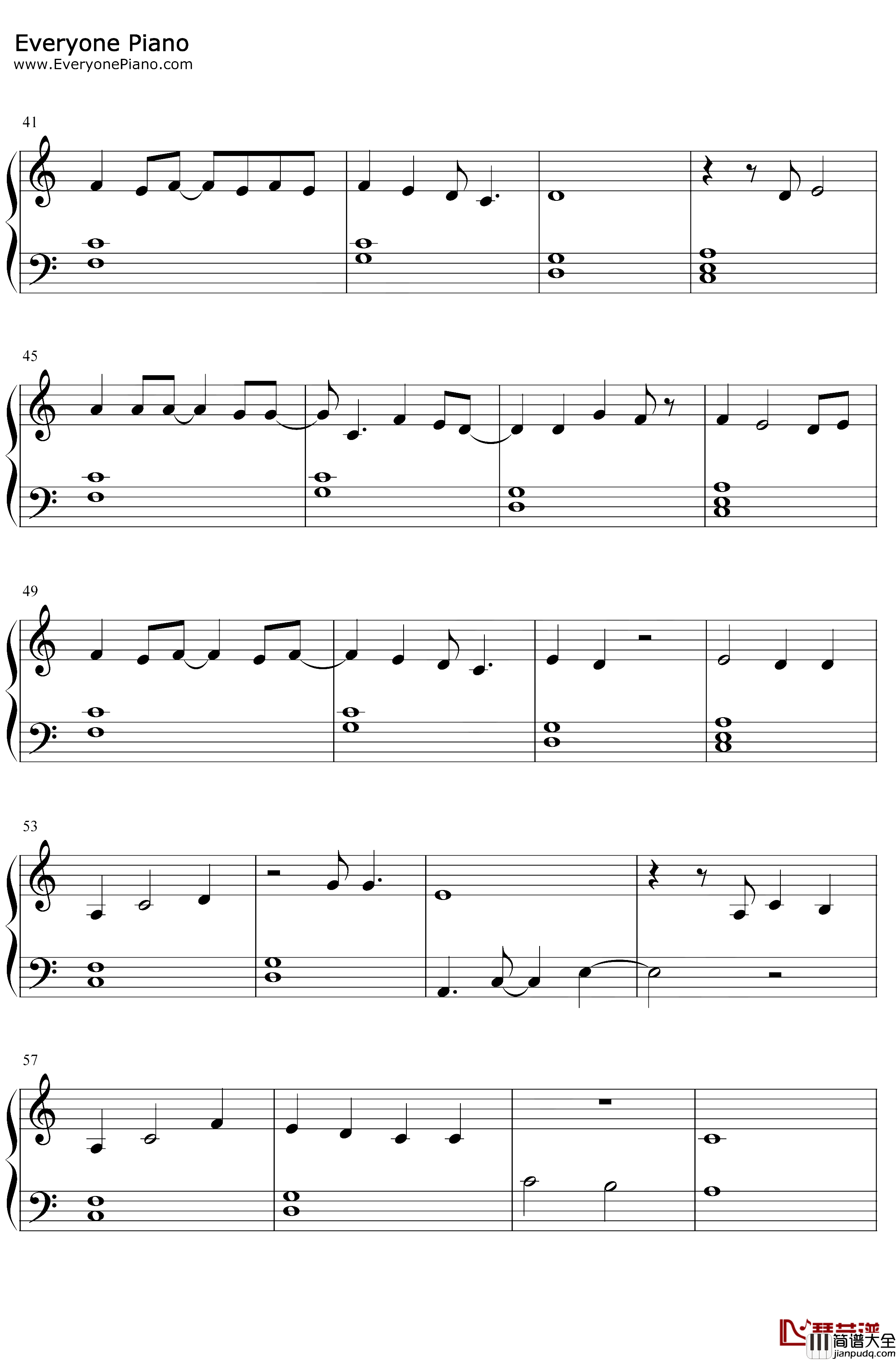 More_Hearts_Than_Mine钢琴谱_IngridAndress_IngridAndress