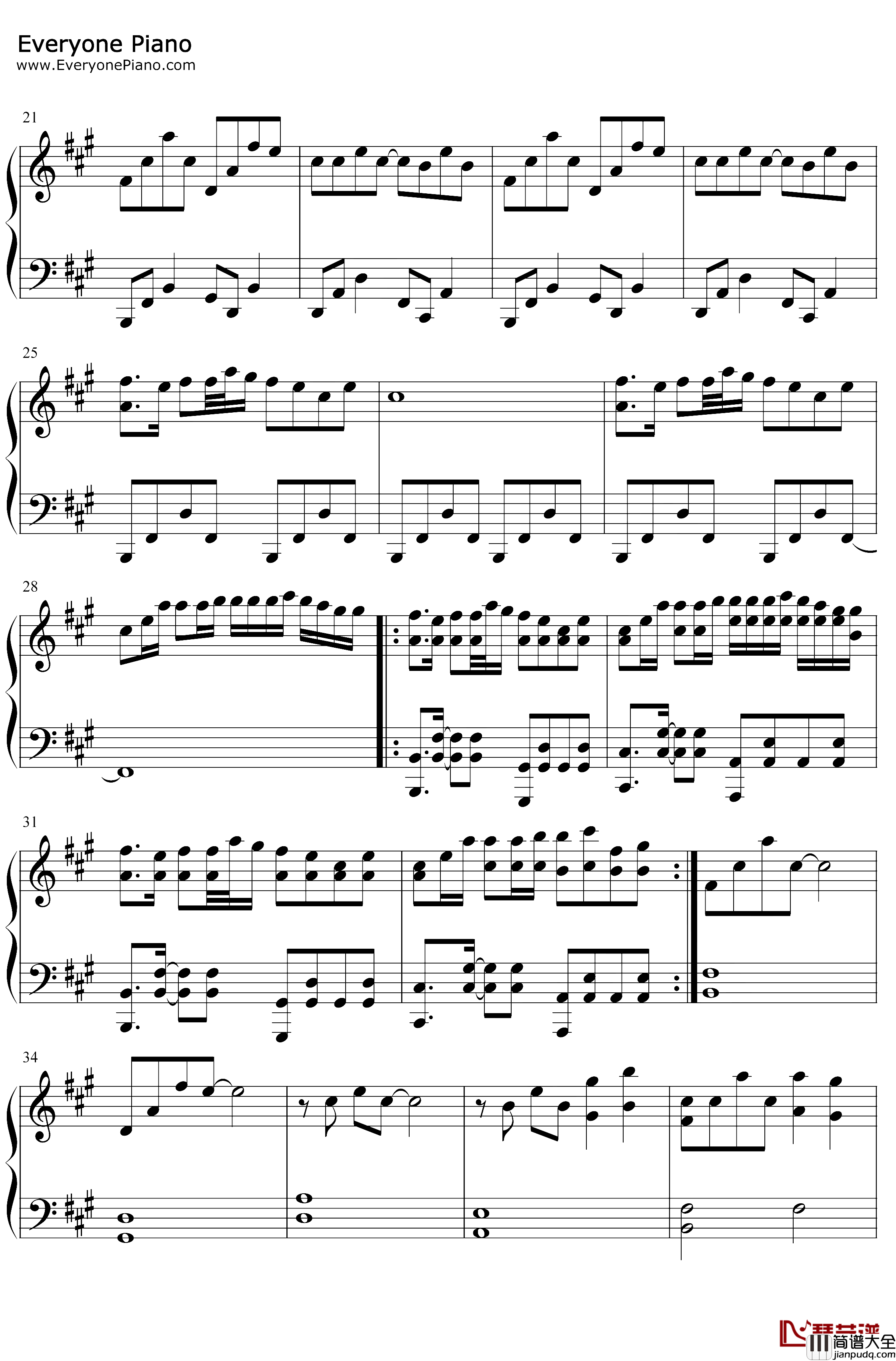 Routine钢琴谱_AlanWalker_AlanWalker