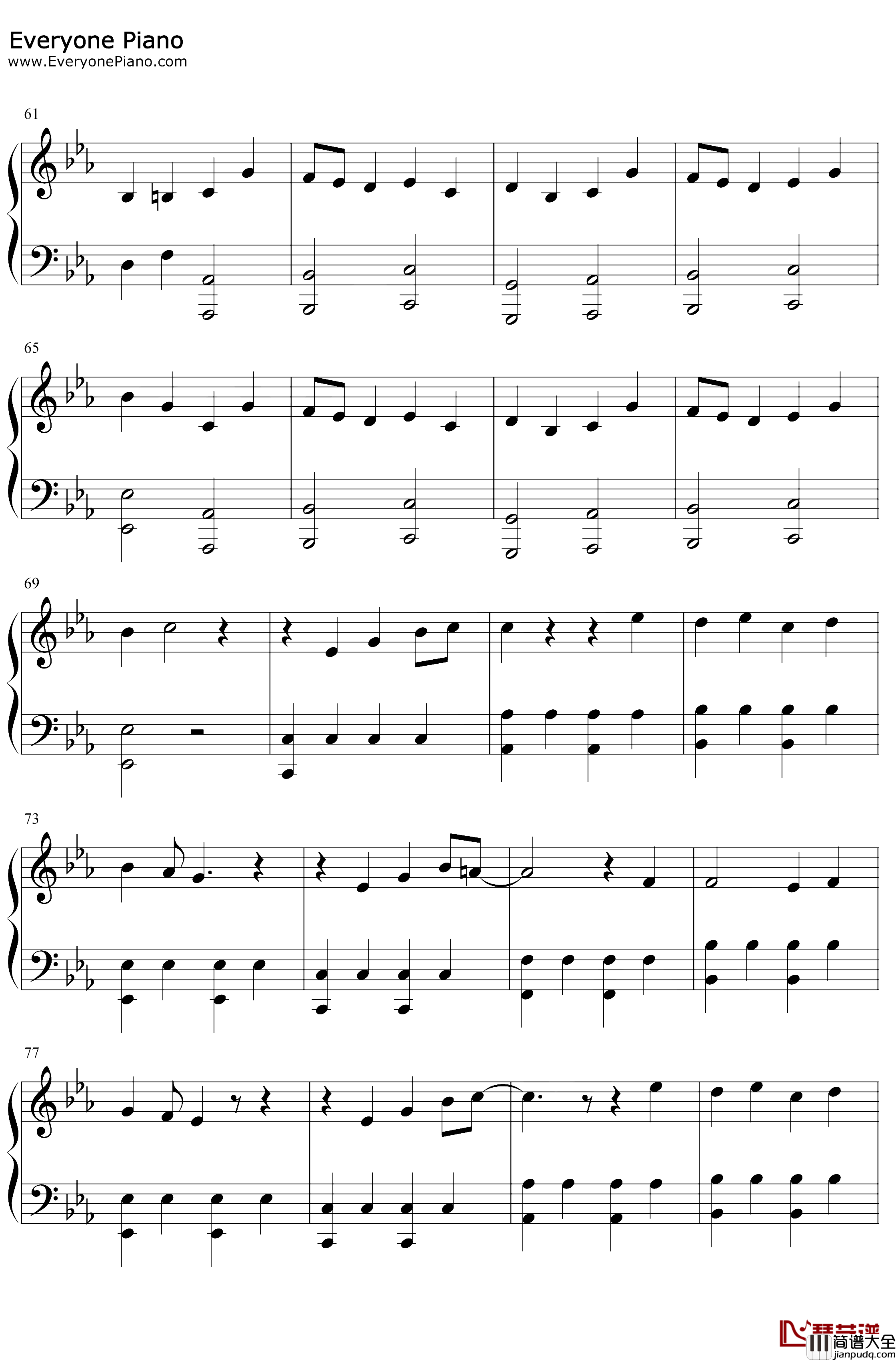 馬と鹿钢琴谱_米津玄师_马と鹿_比赛完毕主题曲