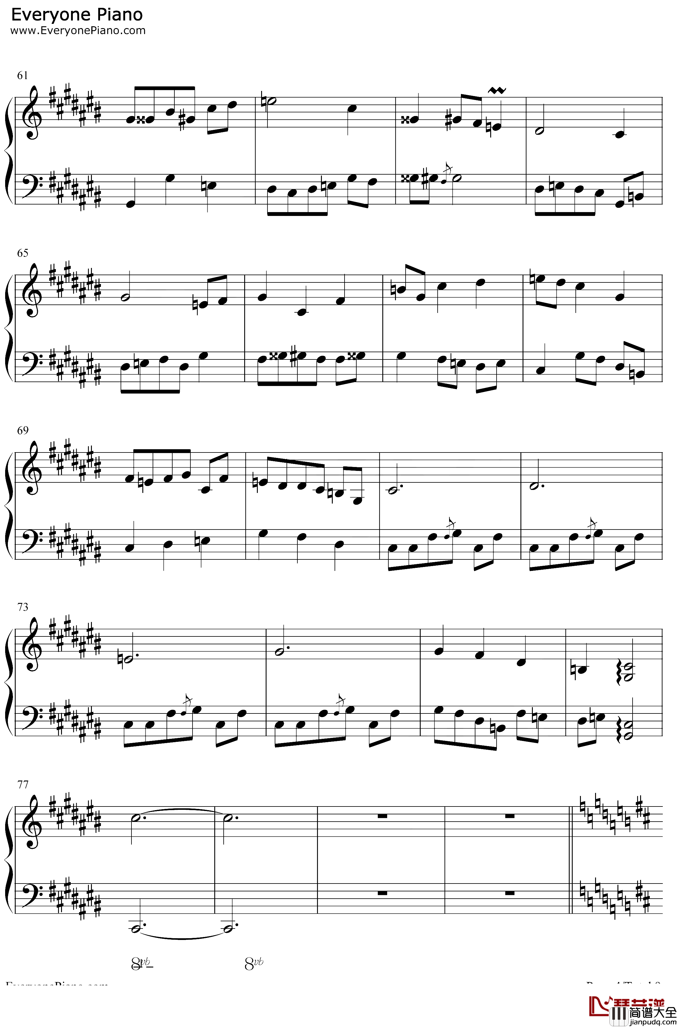 木毛组曲钢琴谱_IDW哒_原创_ホモ组曲