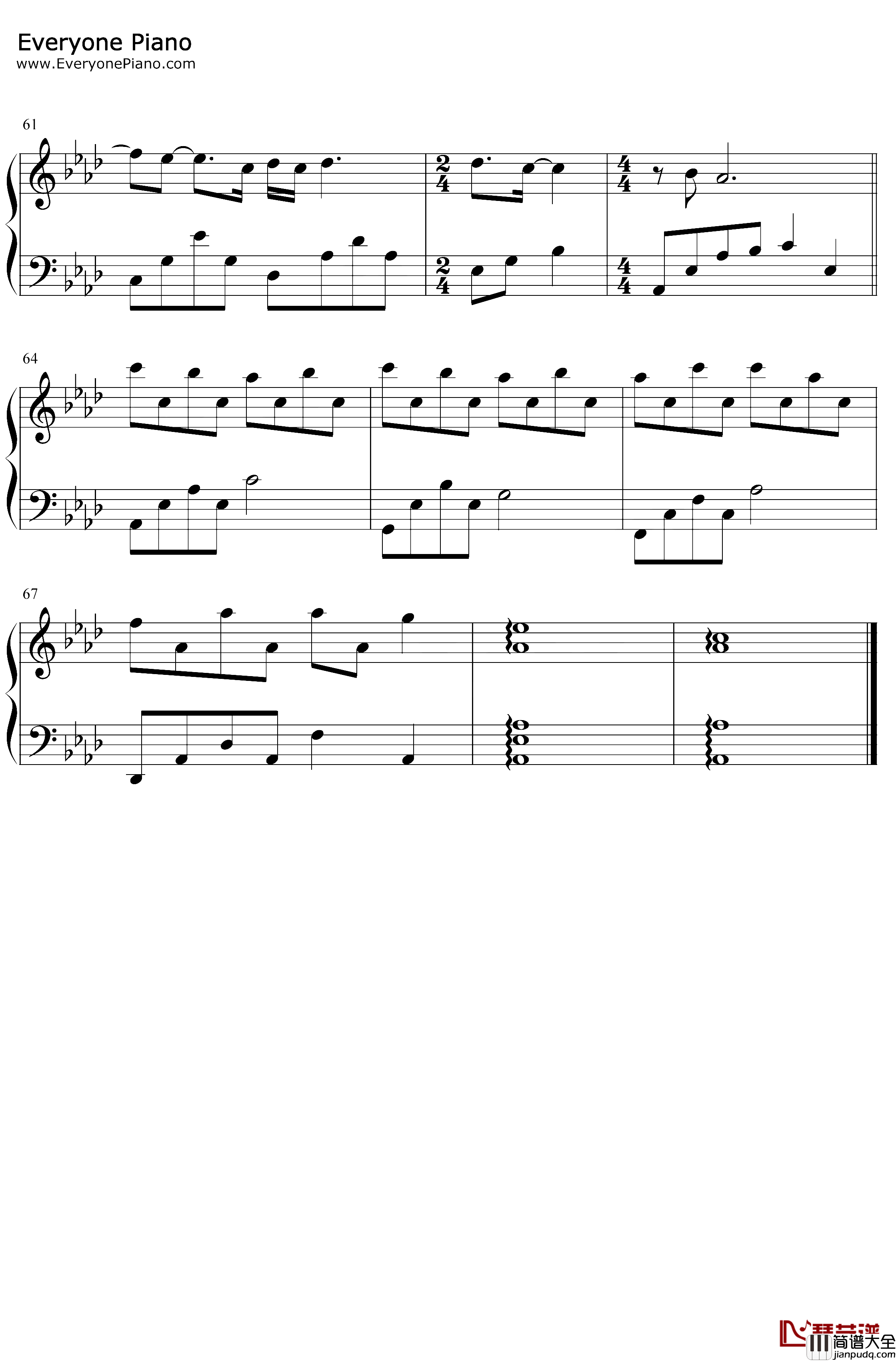 年少的歌钢琴谱_任然_二十不惑片尾曲