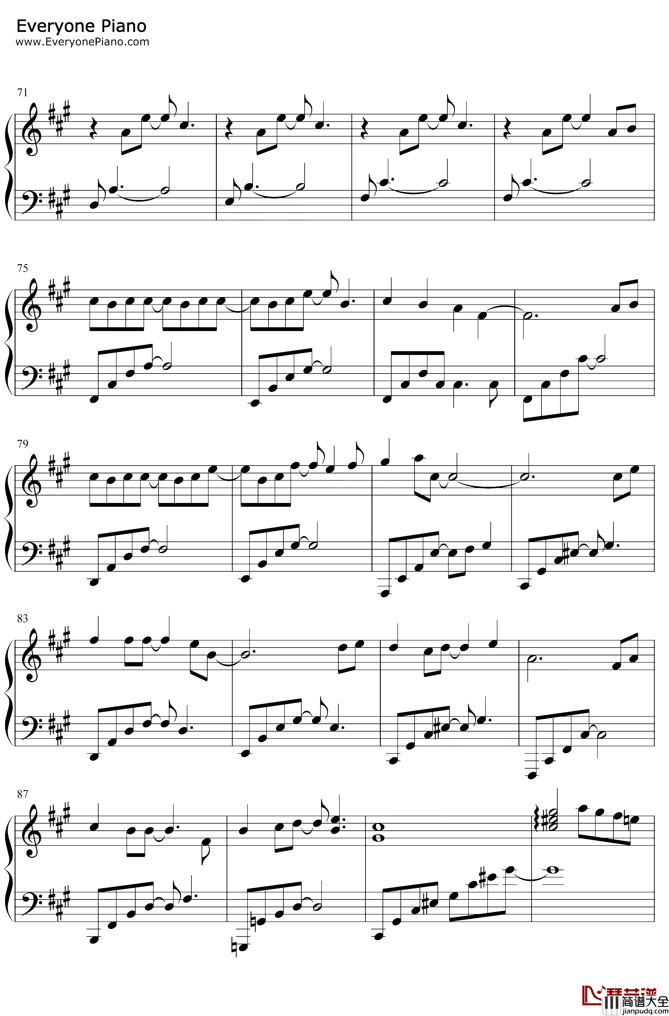 遇萤钢琴谱_CRITTY_橙光遇龙主题曲