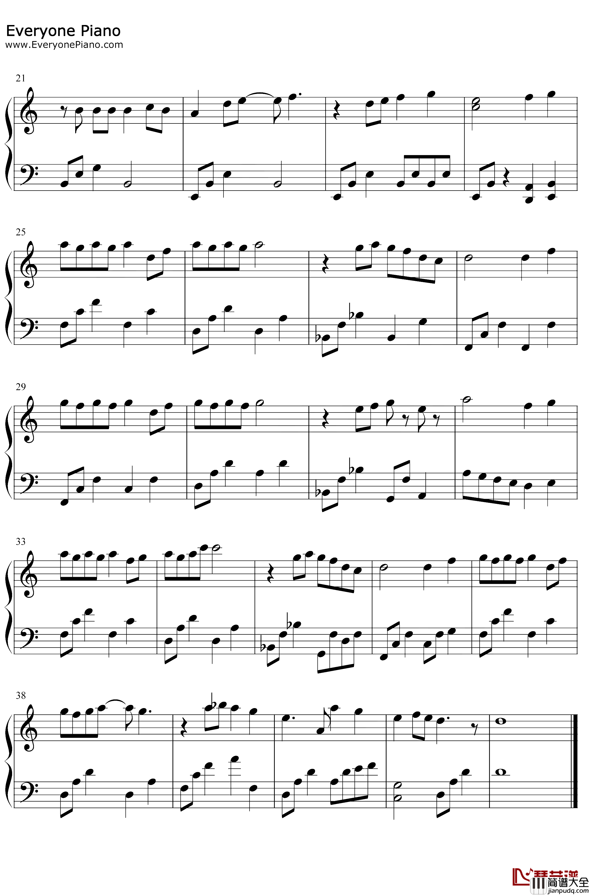 朱砂泪钢琴谱_董贞夏一可_C调简单版_仙剑同人原创曲