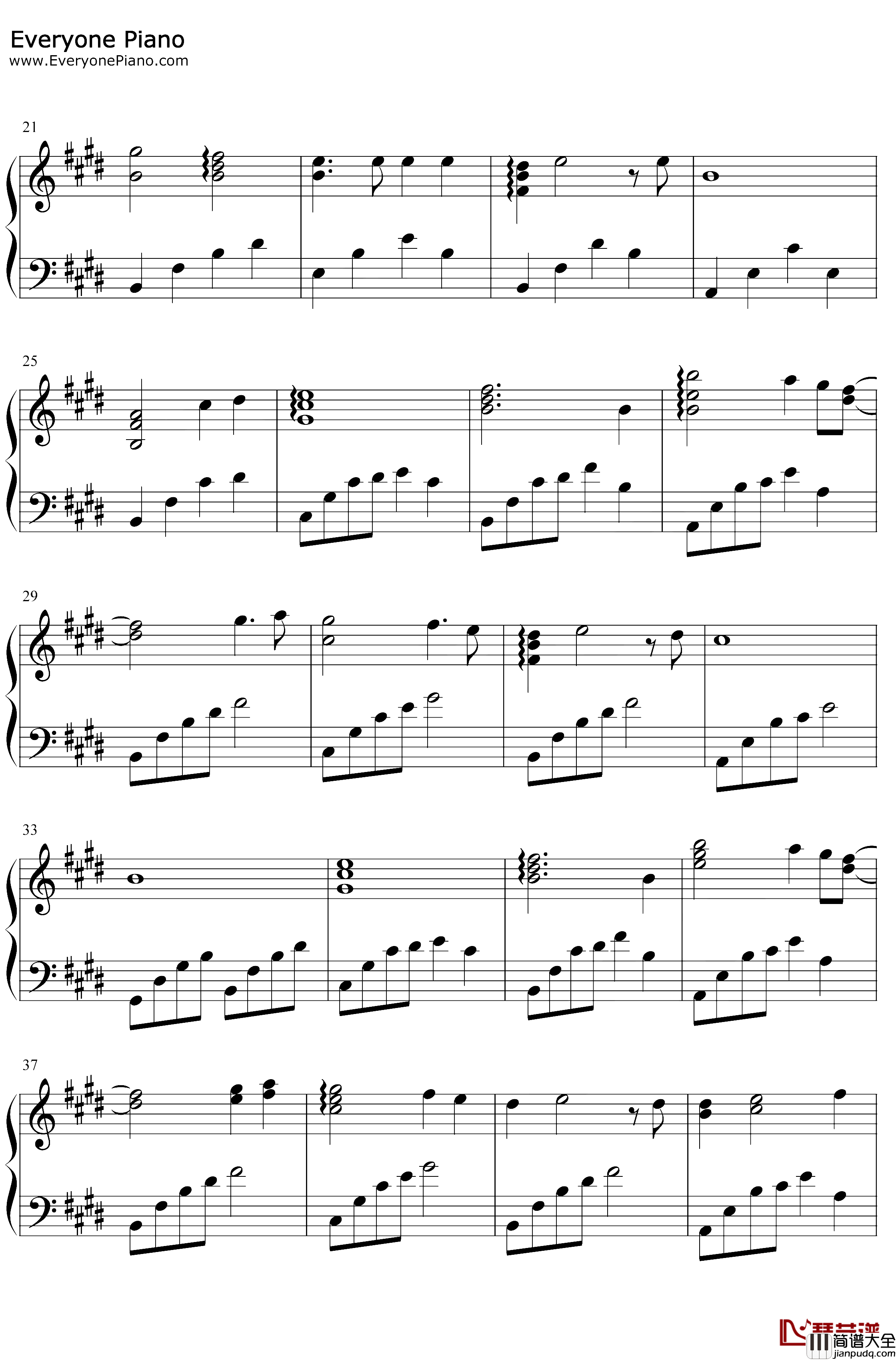 My_Heart_Wil_Go_On钢琴谱_Celine_Dion_改编版_我心永恒