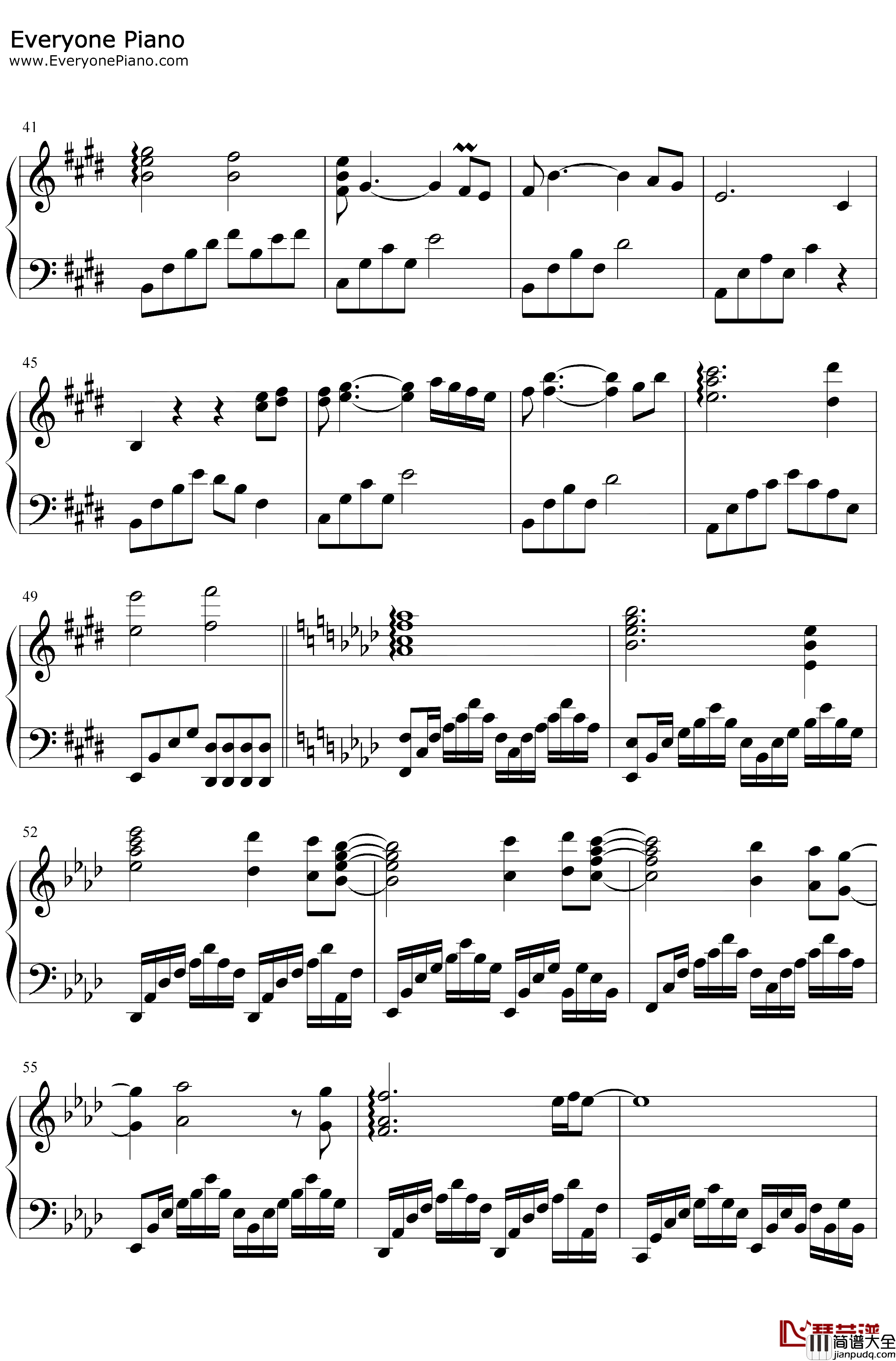 My_Heart_Wil_Go_On钢琴谱_Celine_Dion_改编版_我心永恒