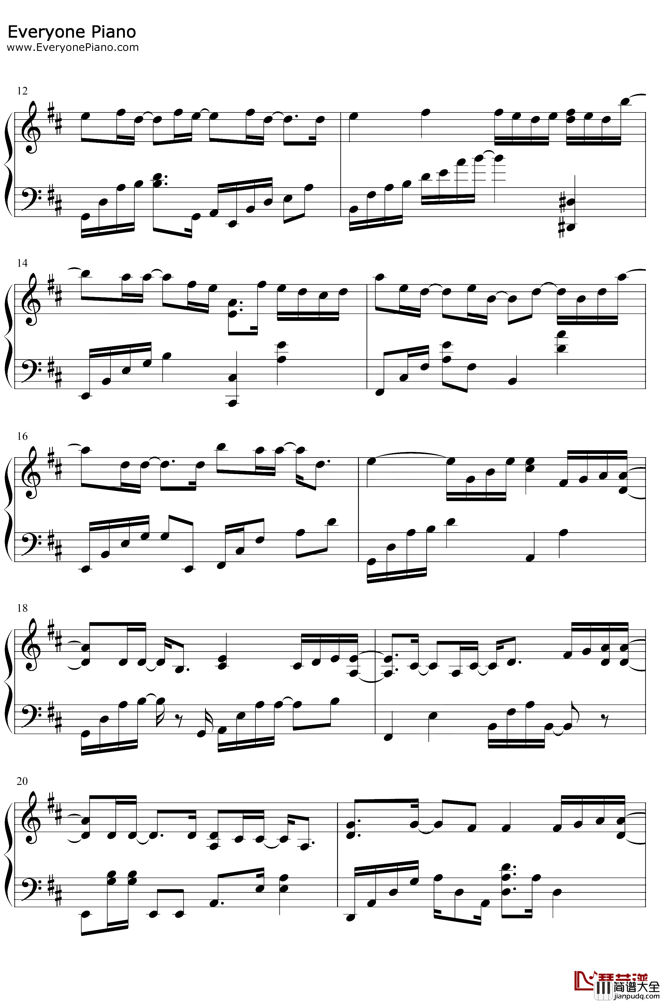 夏天的风钢琴谱__温岚