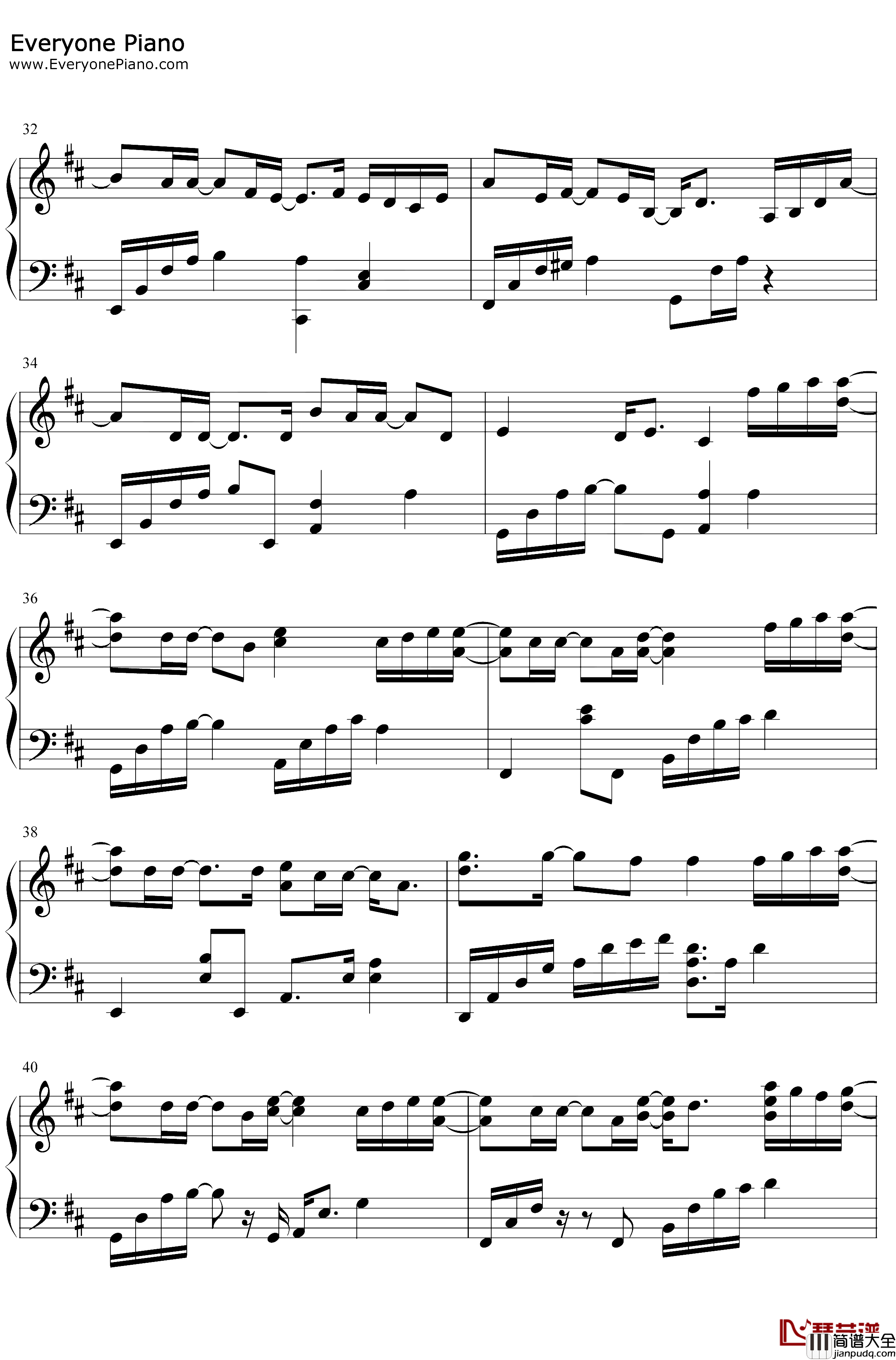 夏天的风钢琴谱__温岚