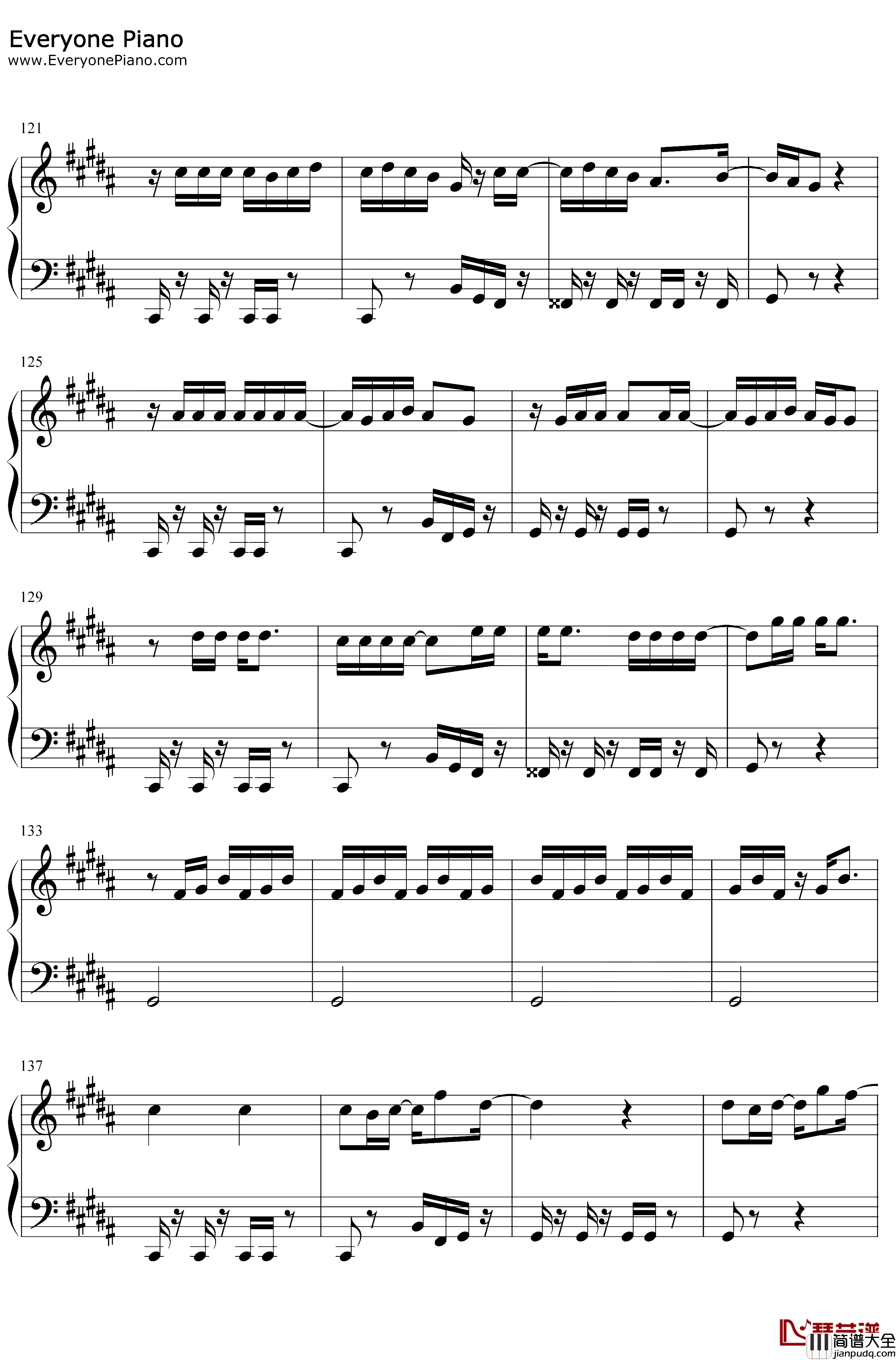 PLACEBO钢琴谱_米津玄師野田洋次郎_米津玄师与野田洋次郎的神仙合作