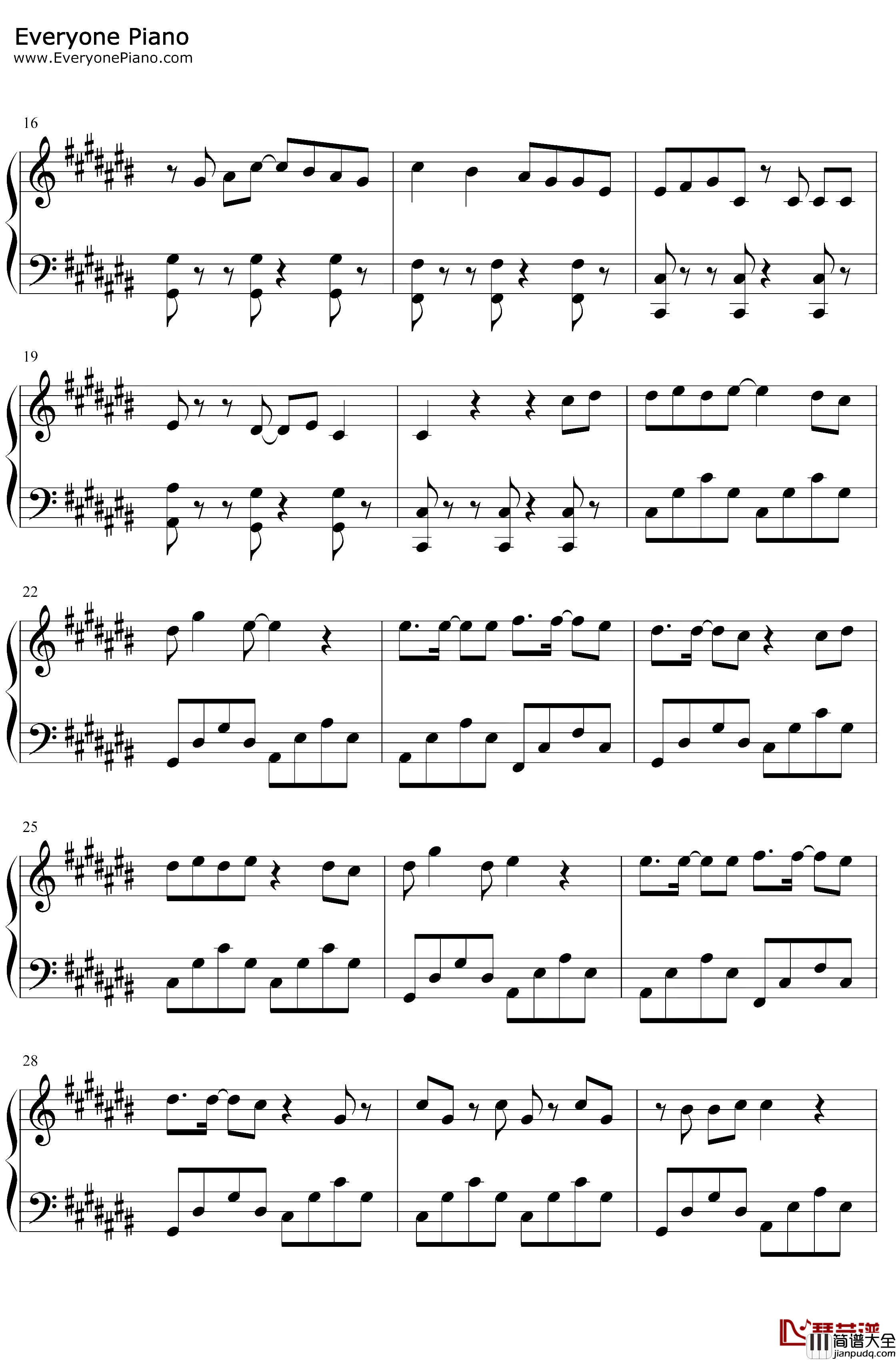 和你在一起钢琴谱_TFBOYS_七周年全新单曲花式宠爱粉丝