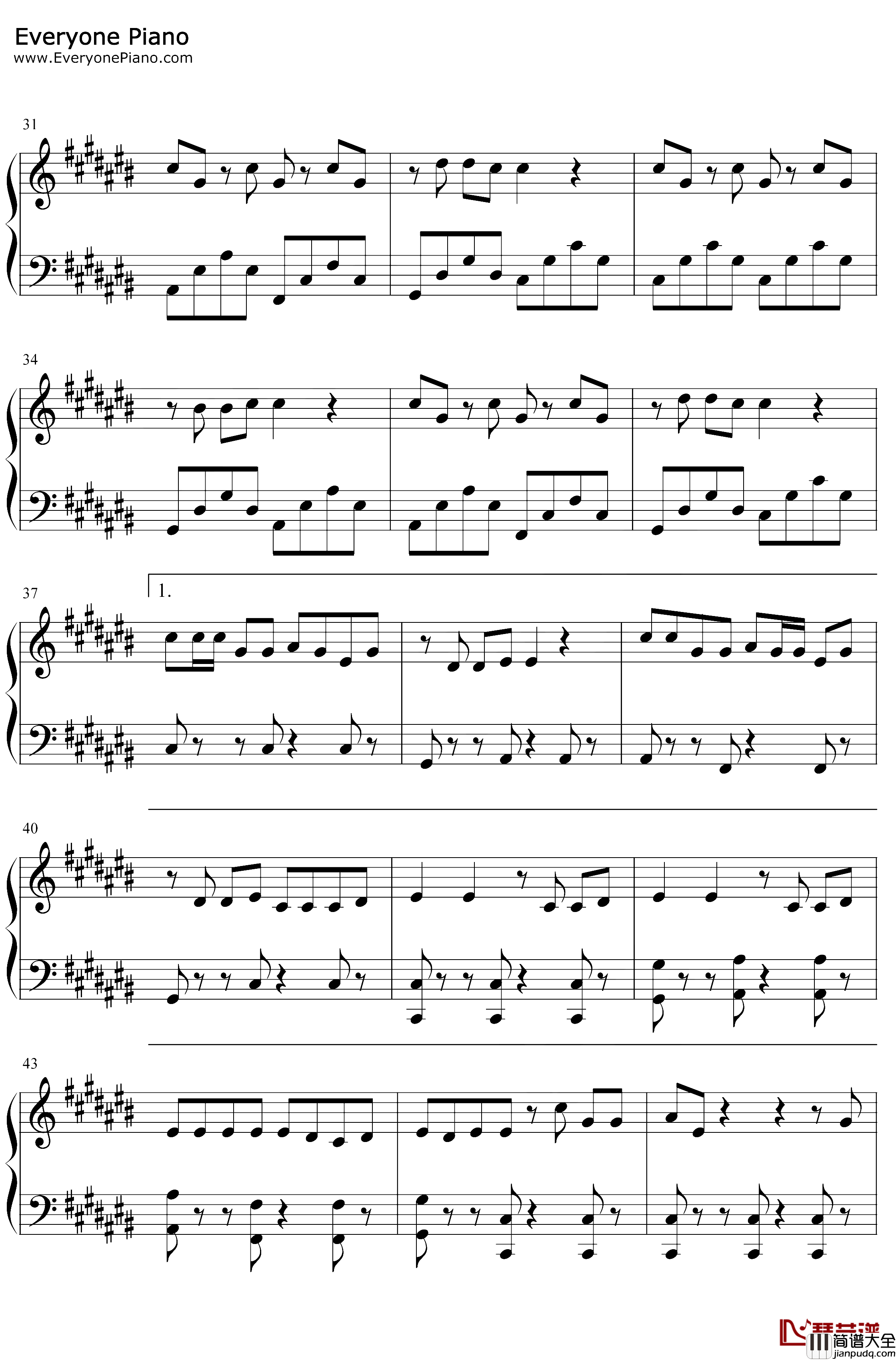 和你在一起钢琴谱_TFBOYS_七周年全新单曲花式宠爱粉丝