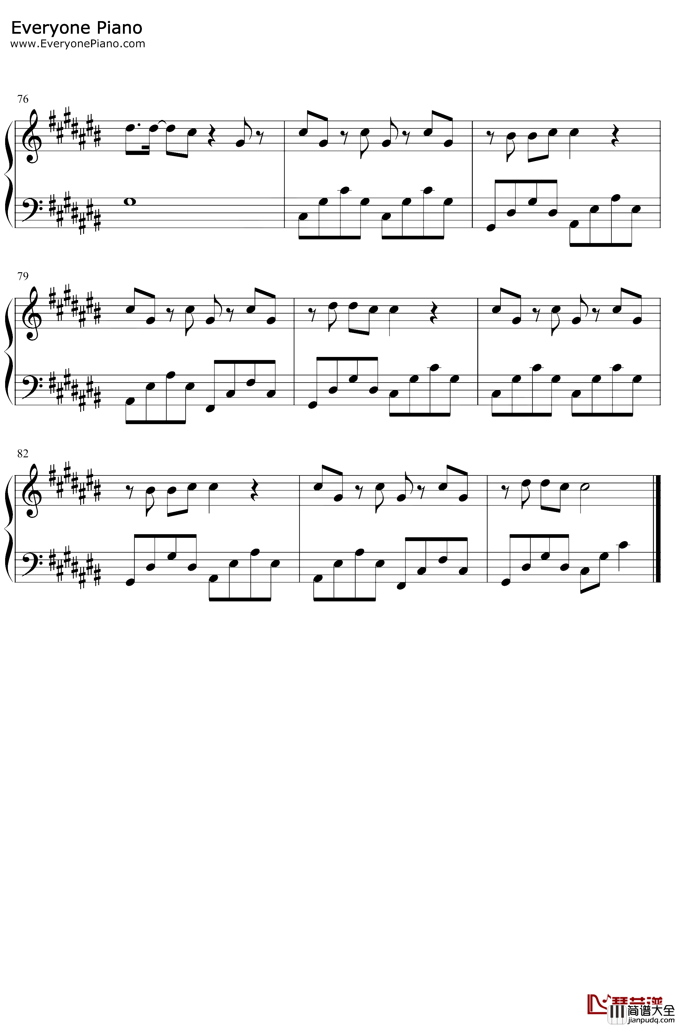 和你在一起钢琴谱_TFBOYS_七周年全新单曲花式宠爱粉丝