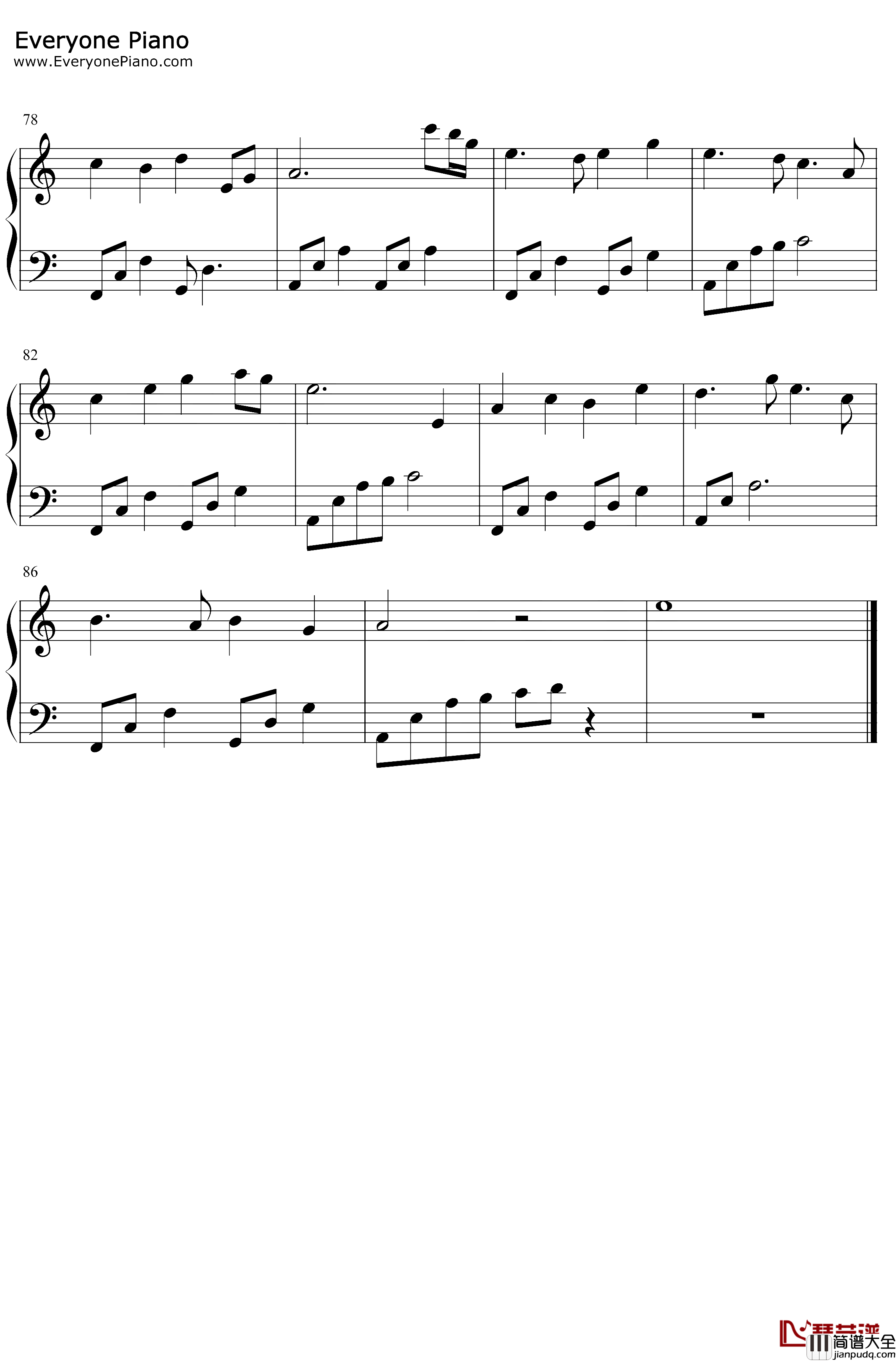 江上清风游钢琴谱_变奏的梦想_C调简单版_宁静悠远的轻音乐