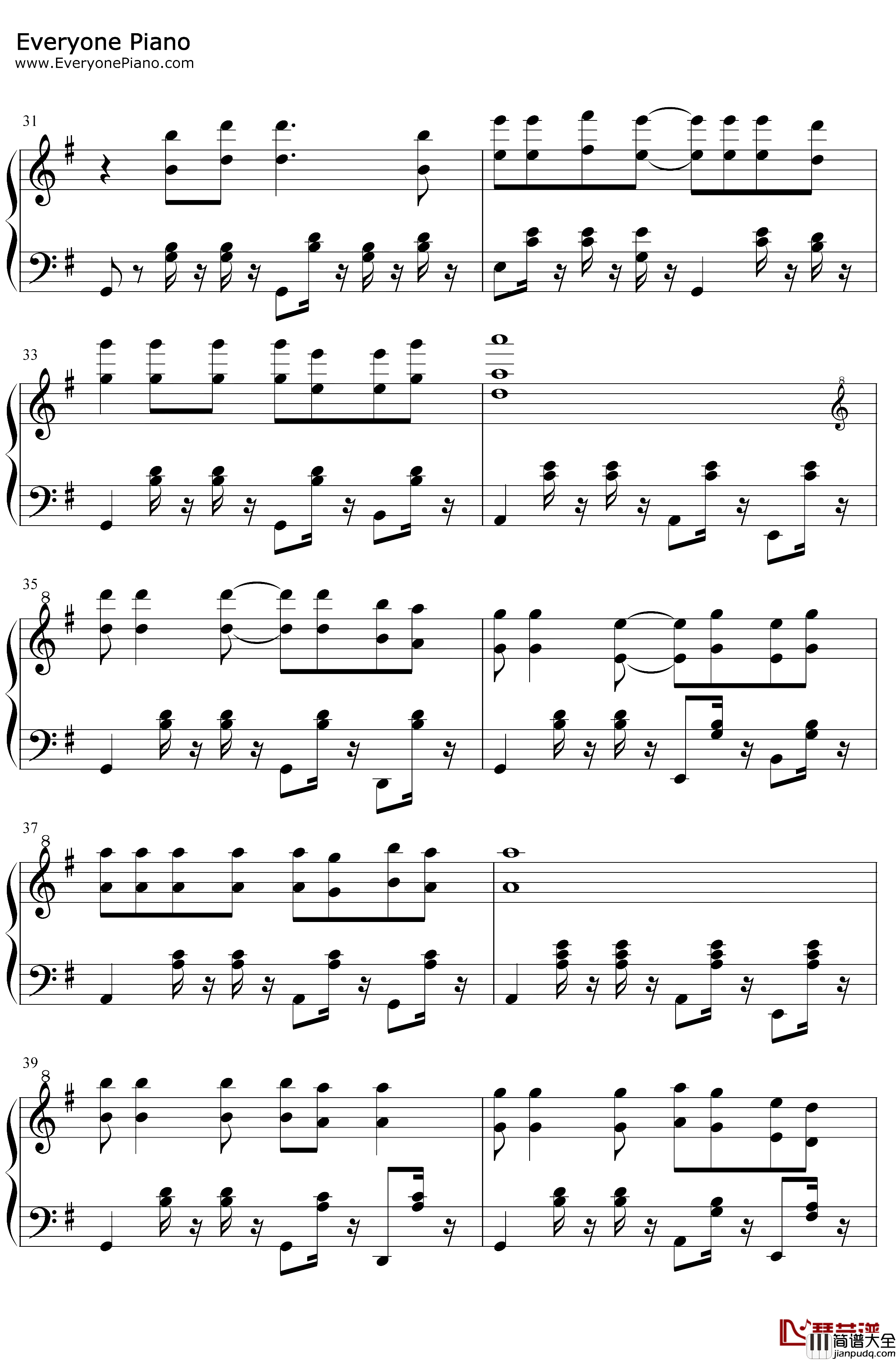 童年钢琴谱_罗大佑_完美版