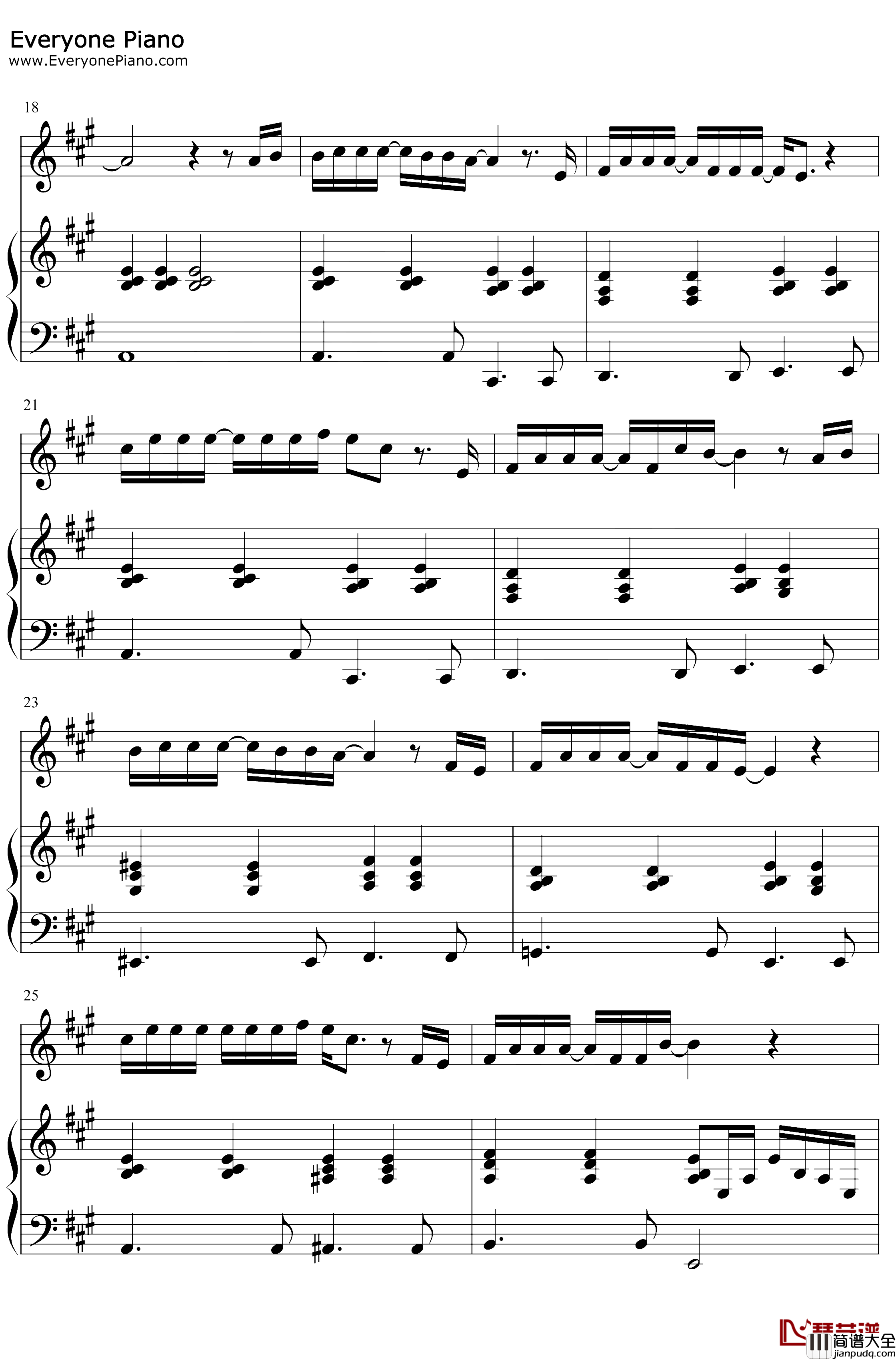 当我想你的时候钢琴谱_汪峰_弹唱伴奏谱