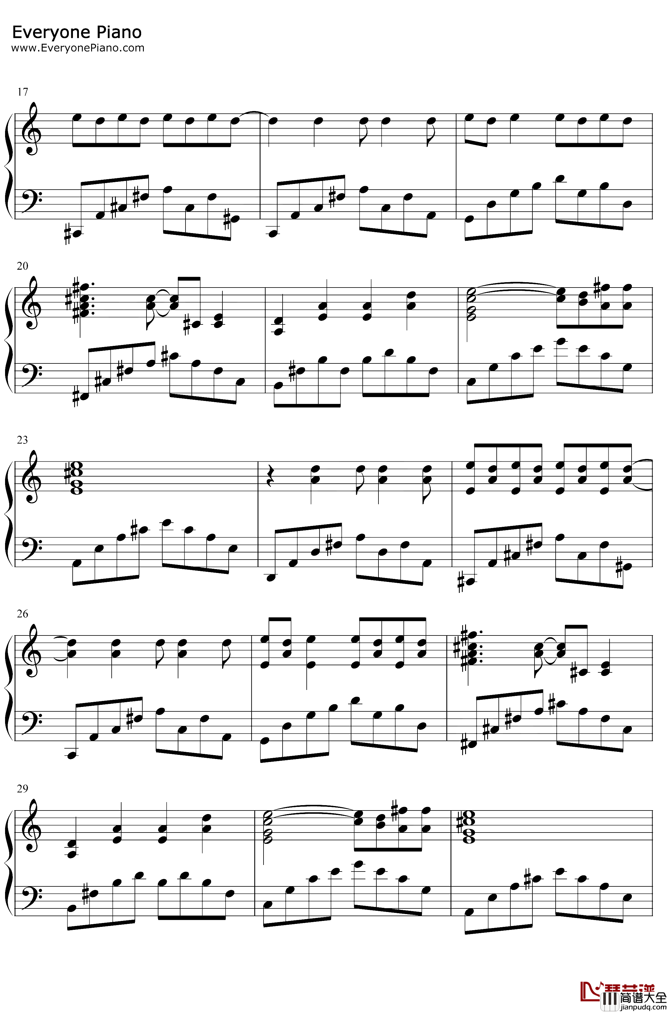 V.I.P钢琴谱_SID_魔笛MAGI片头曲