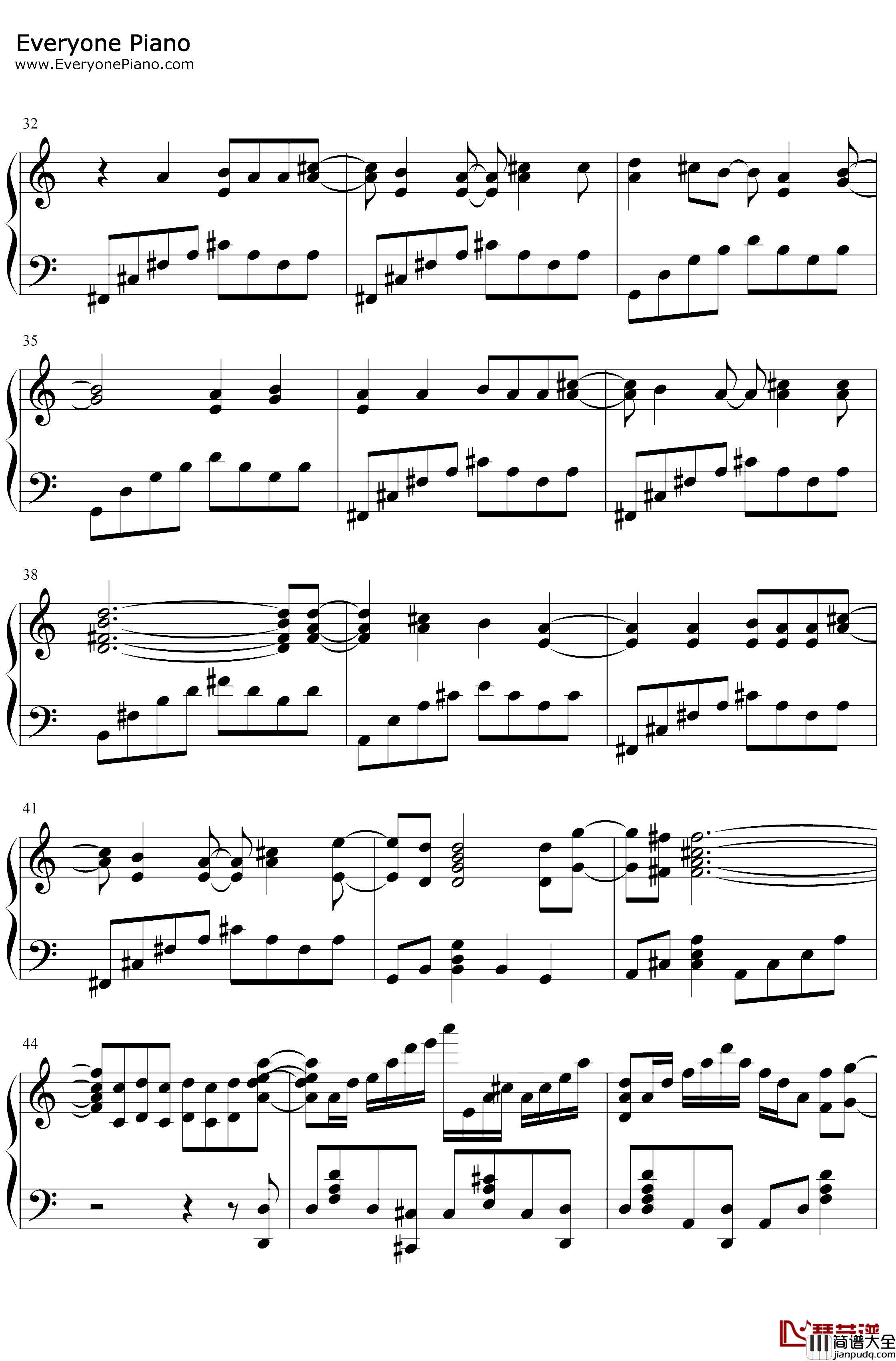 V.I.P钢琴谱_SID_魔笛MAGI片头曲