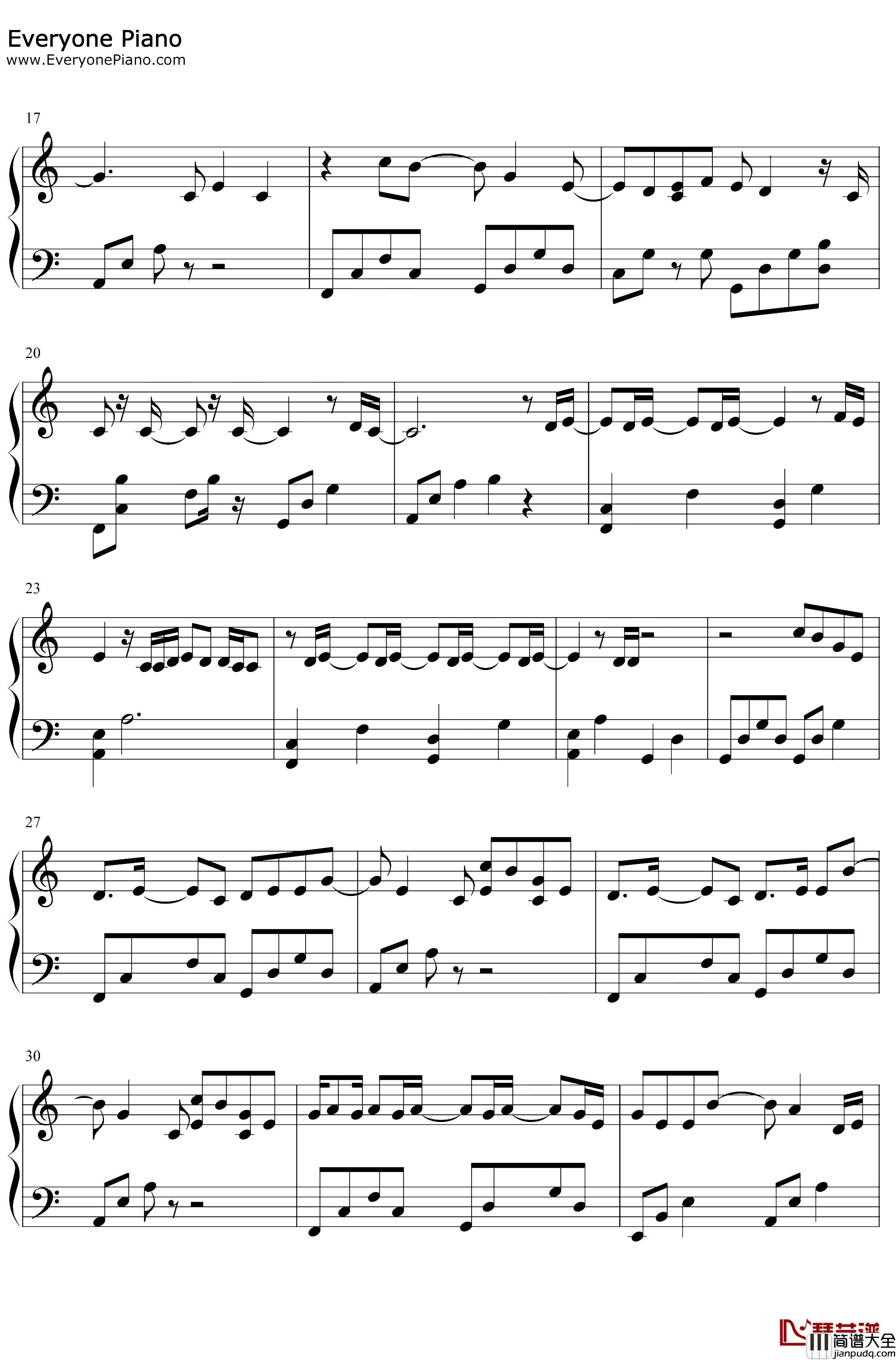 星星失眠钢琴谱_哈利Halleeee_星星藏进星夜还有人没睡眠_抖音热歌