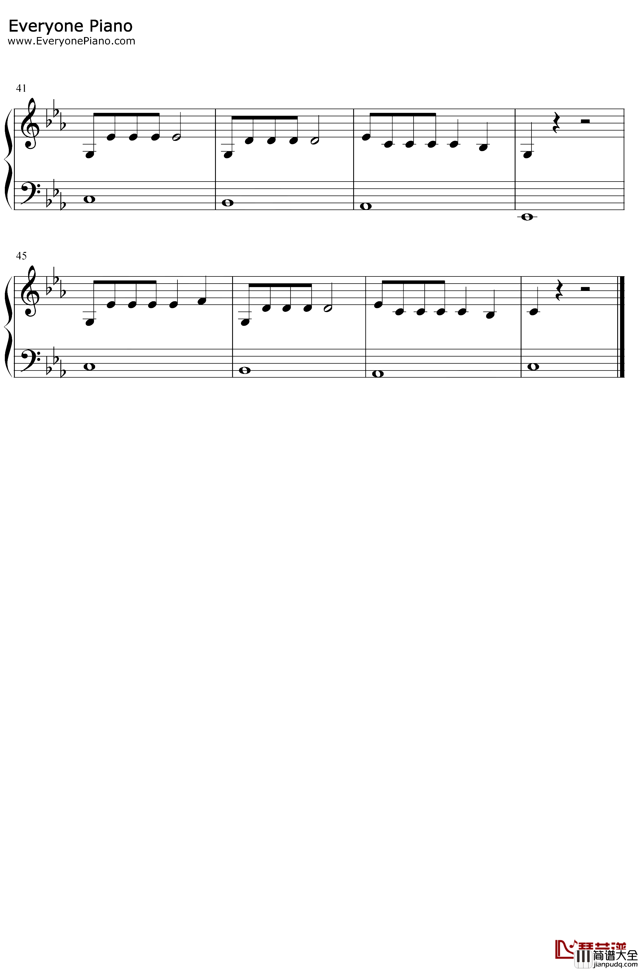 落霜钢琴谱_花粥_啊夜微凉梦一场无人在意满地霜_傀儡姬推广曲