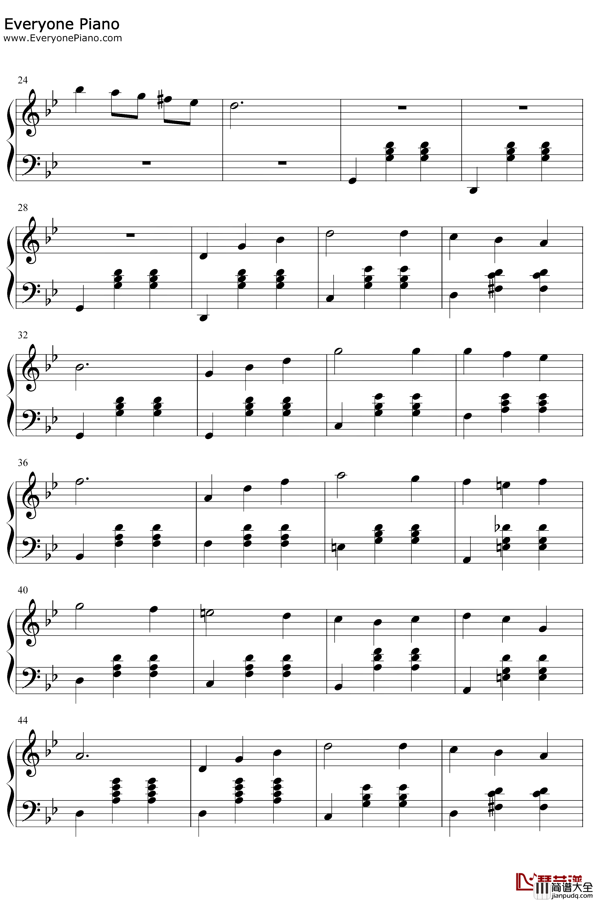 人生的旋转木马钢琴谱_久石让_完美版_人生のメリーゴーランド