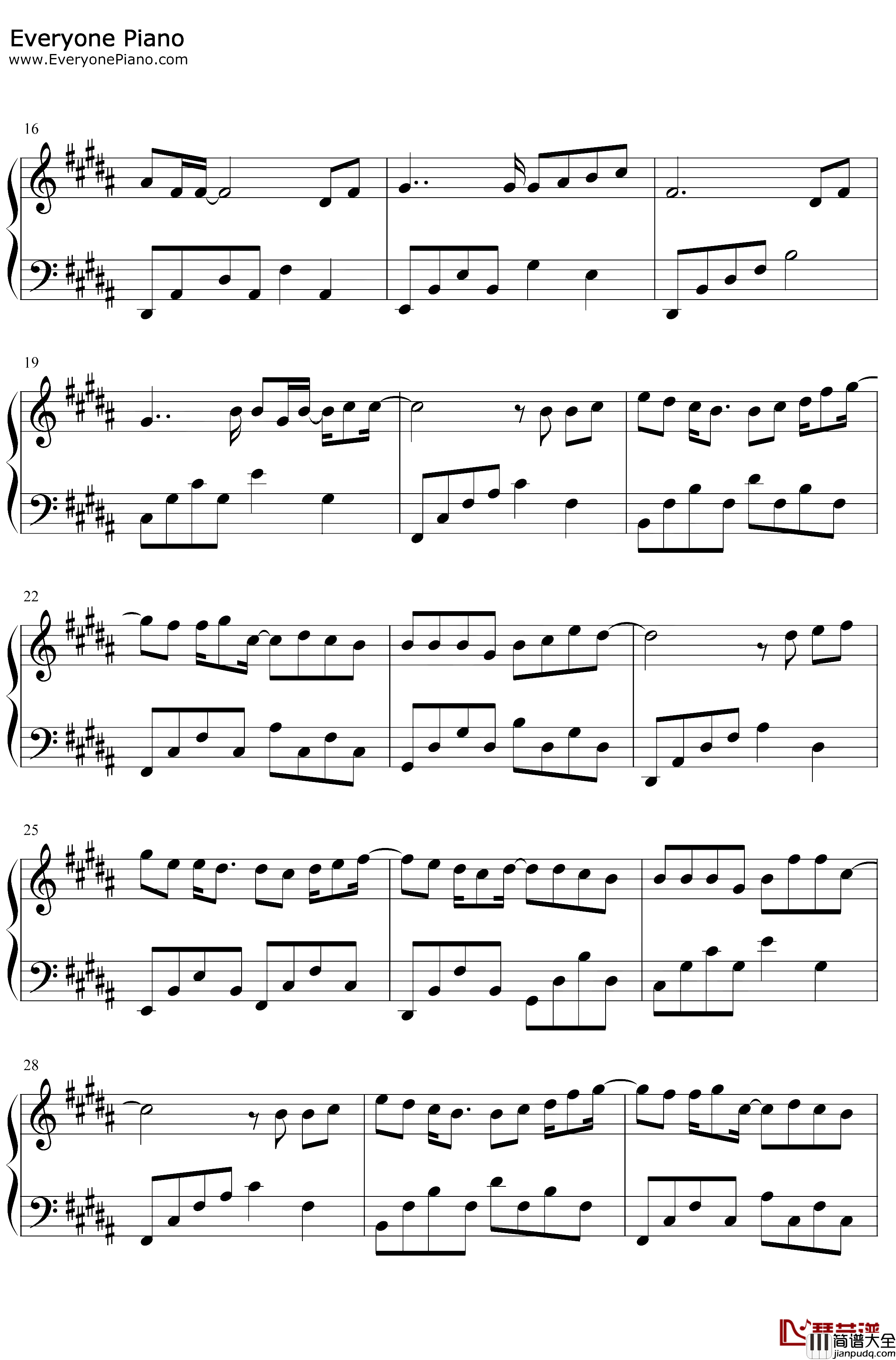 我爱你不问归期钢琴谱_白小白_我爱你就像风走了千万里从不问归期_抖音热歌