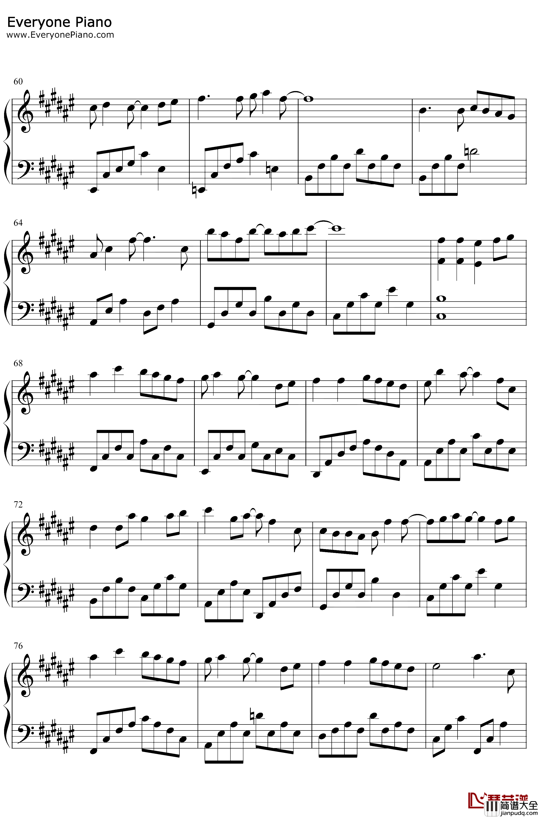 时光与你都很甜钢琴谱_吕小雨孙泽源_时光与你都很甜同名宣传曲