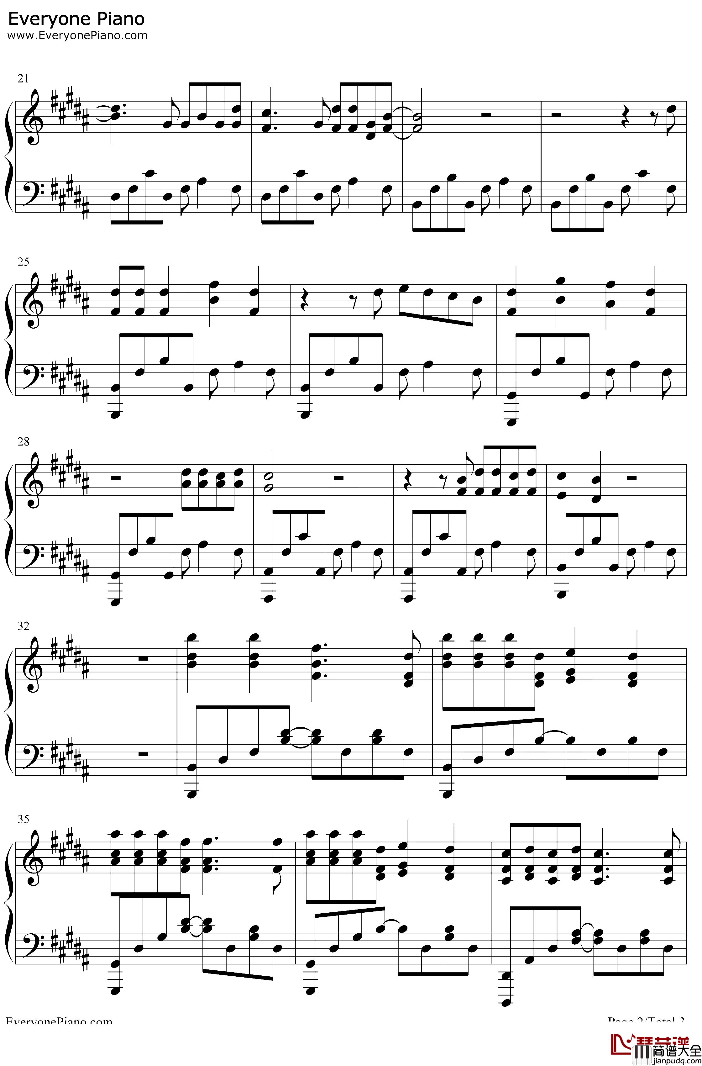 Inner_Child钢琴谱_防弹少年团