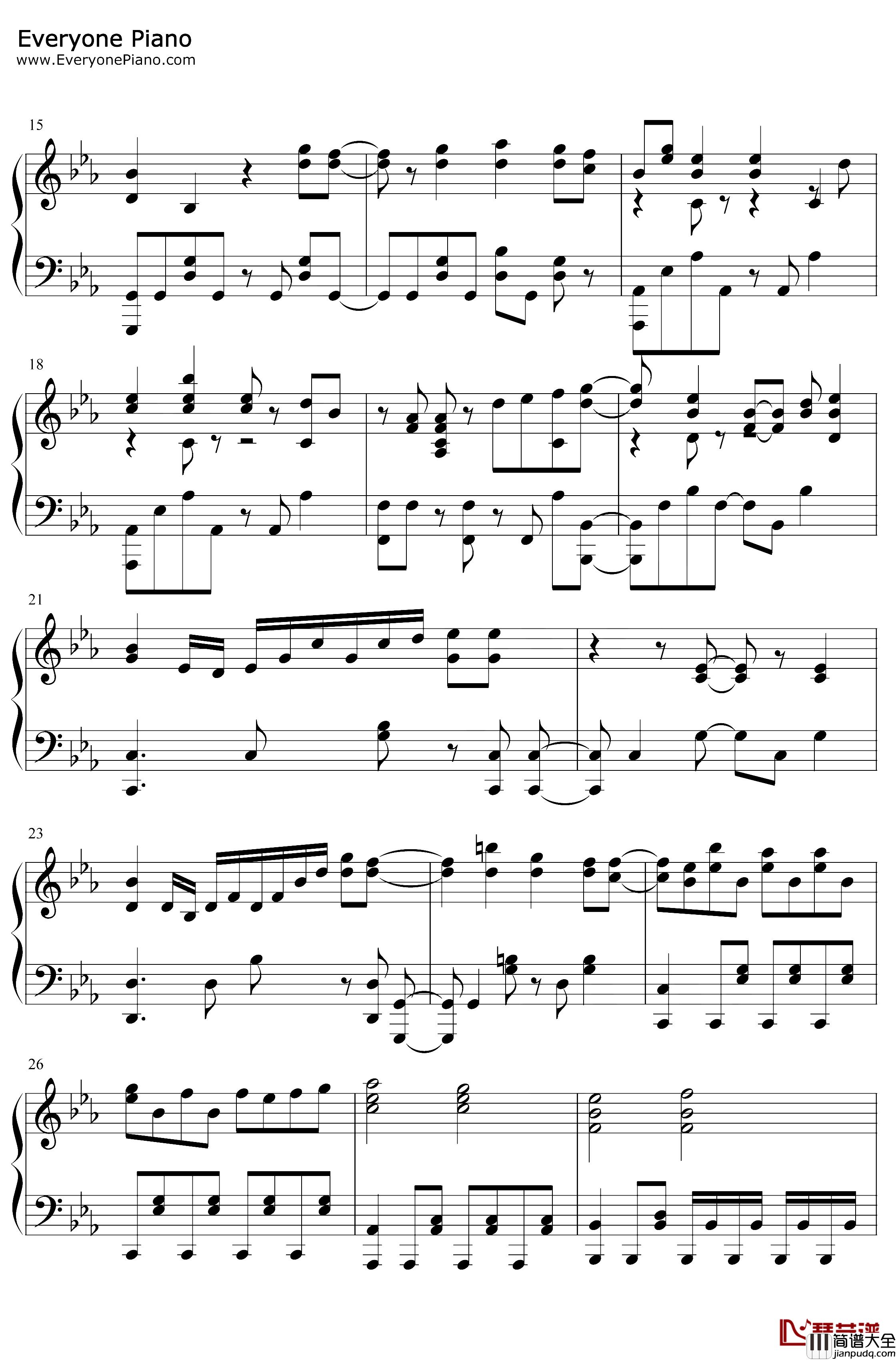 One_Day_Sky钢琴谱_铃木このみ_游戏人生ZEROOST