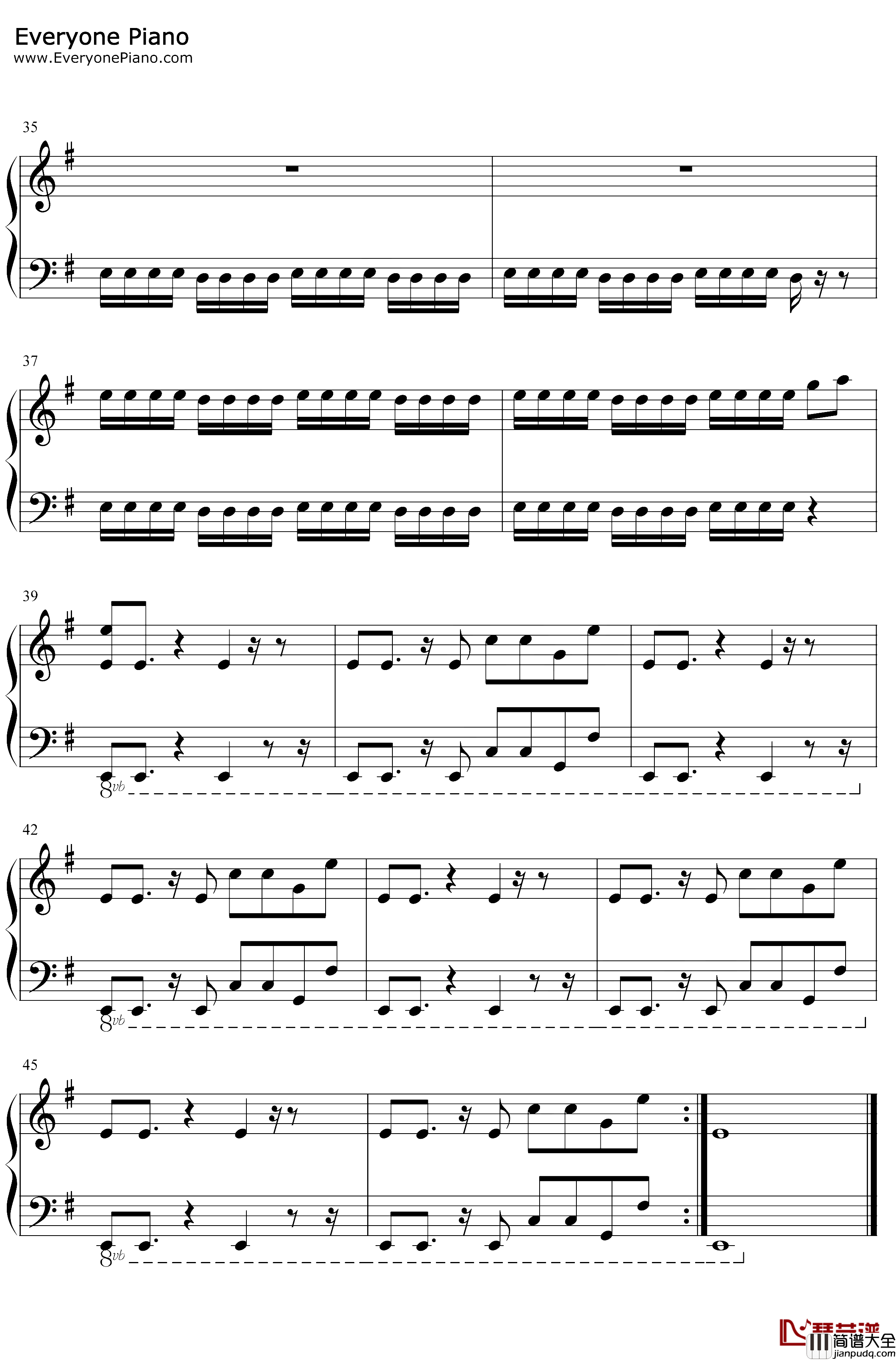 Love_Is_Gone钢琴谱_David_Guetta/Chris_Willis