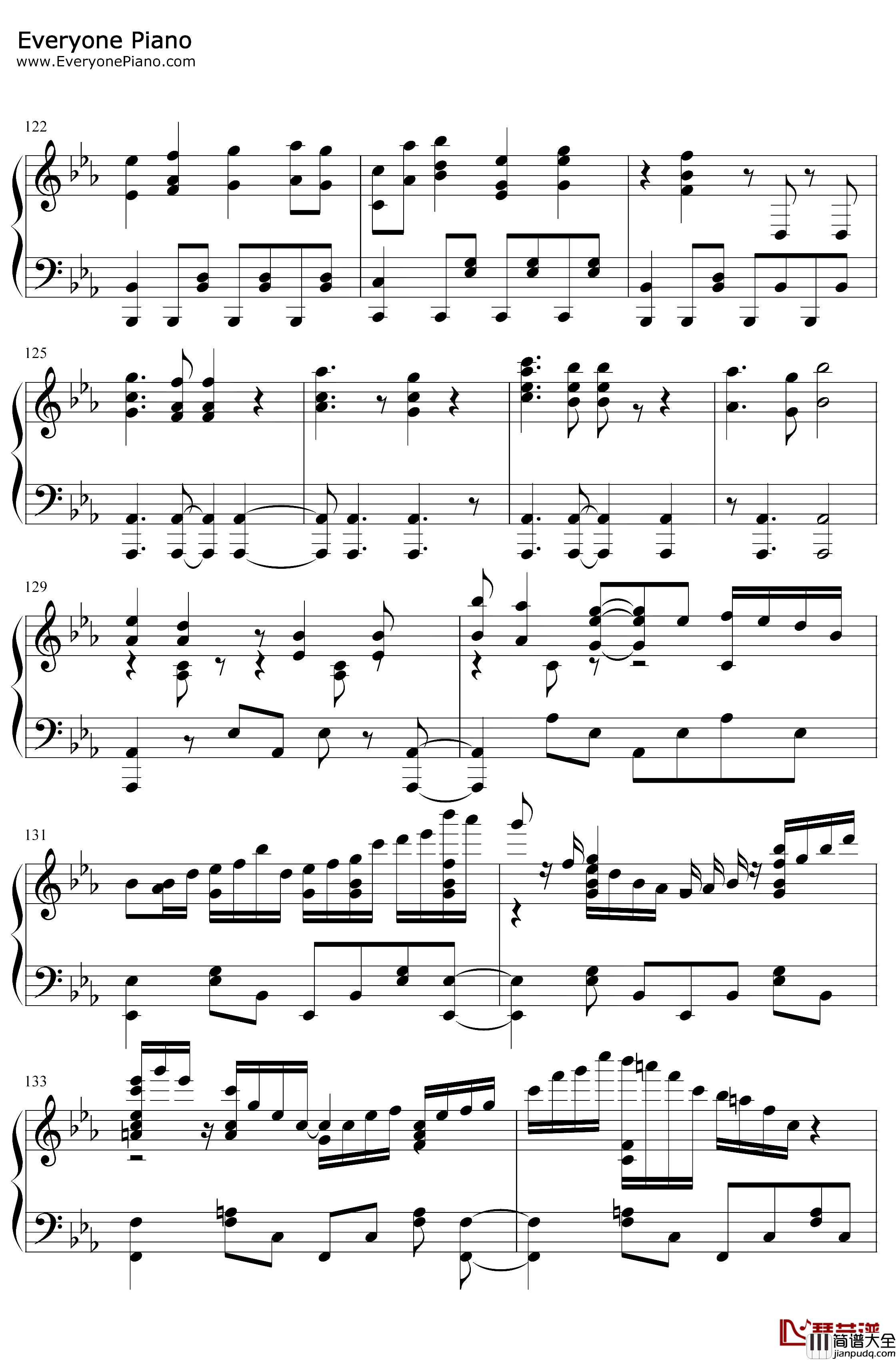 One_Day_Sky钢琴谱_铃木このみ_游戏人生ZEROOST