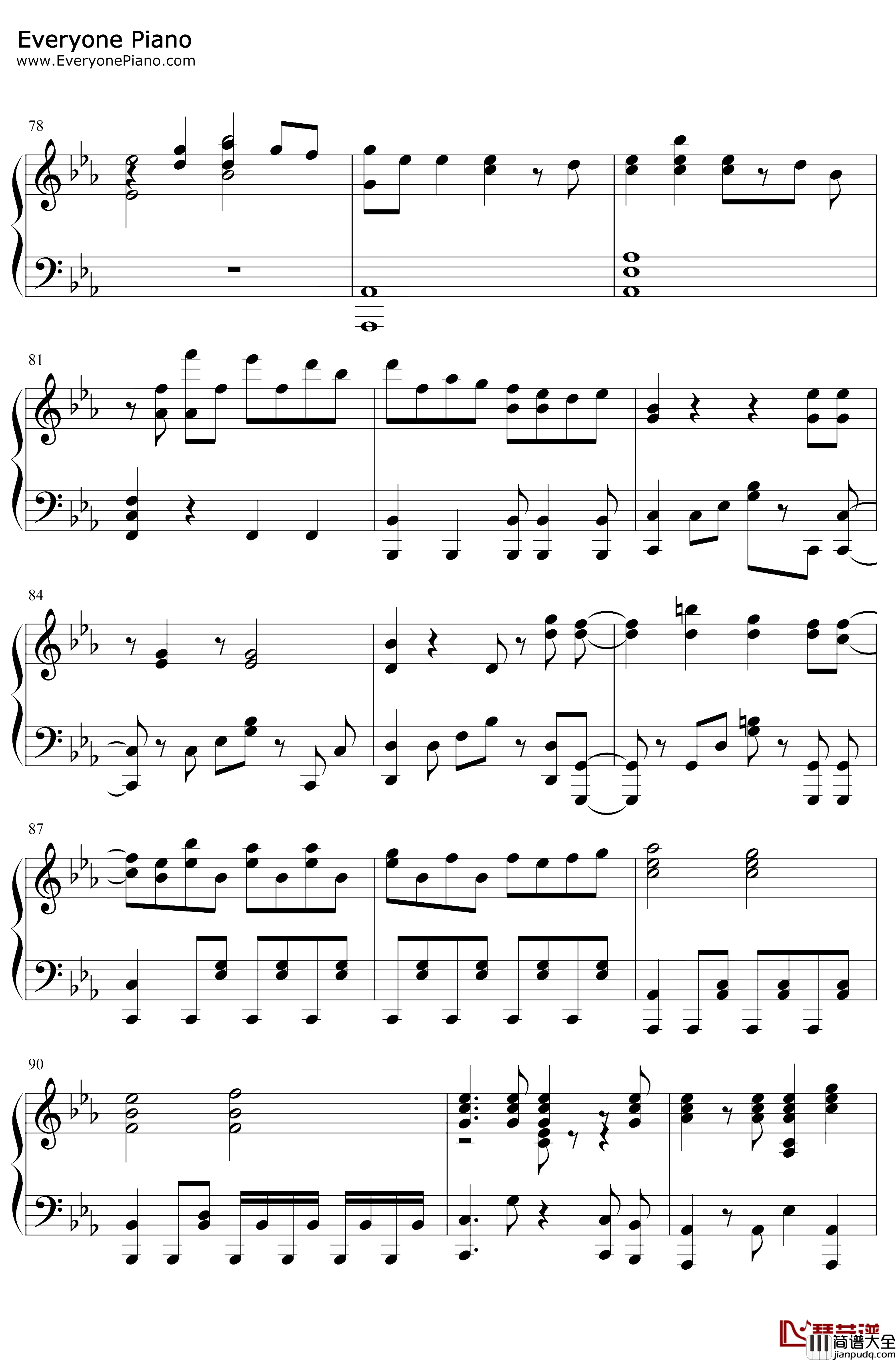 One_Day_Sky钢琴谱_铃木このみ_游戏人生ZEROOST