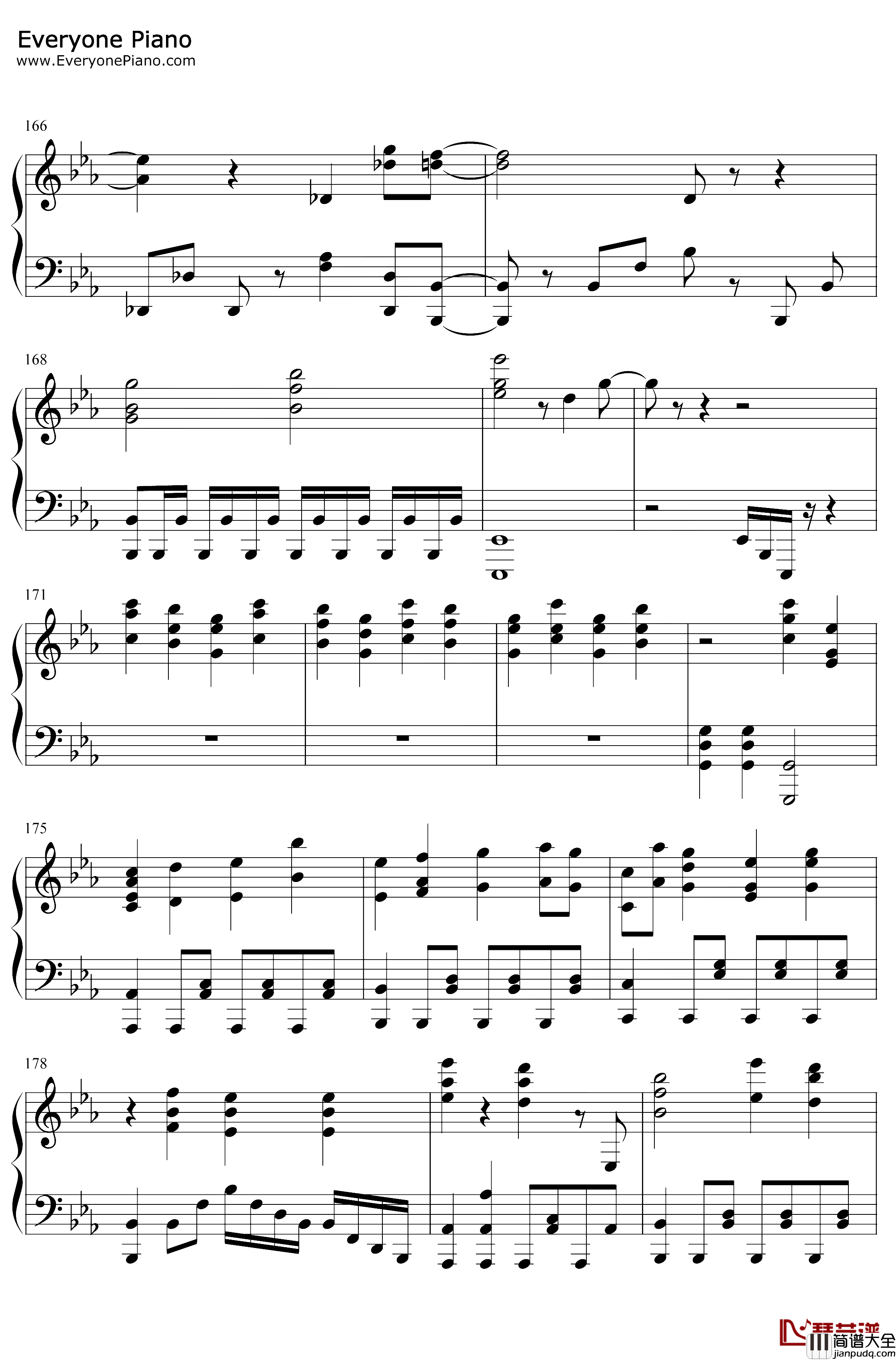 One_Day_Sky钢琴谱_铃木このみ_游戏人生ZEROOST