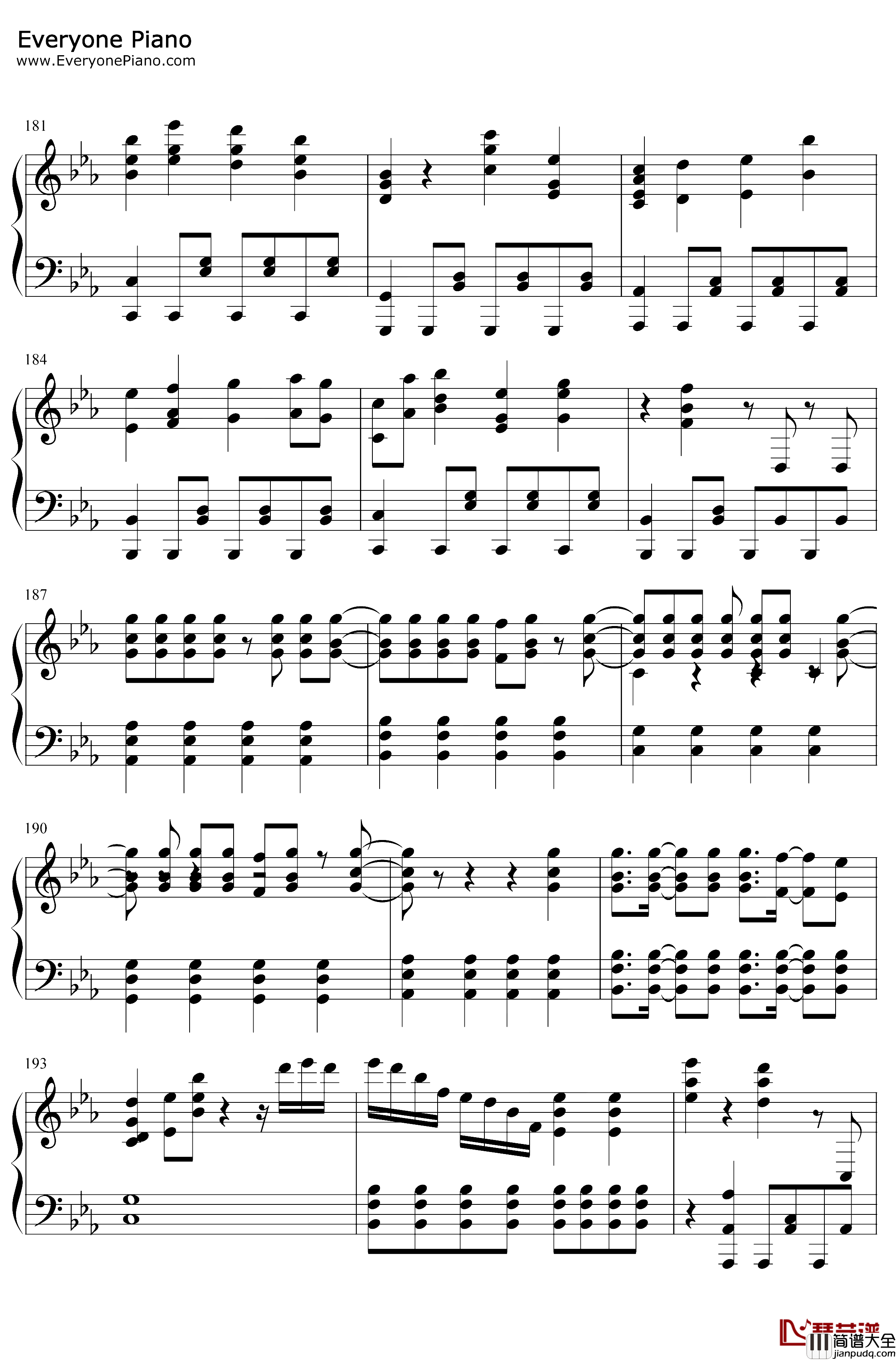 One_Day_Sky钢琴谱_铃木このみ_游戏人生ZEROOST