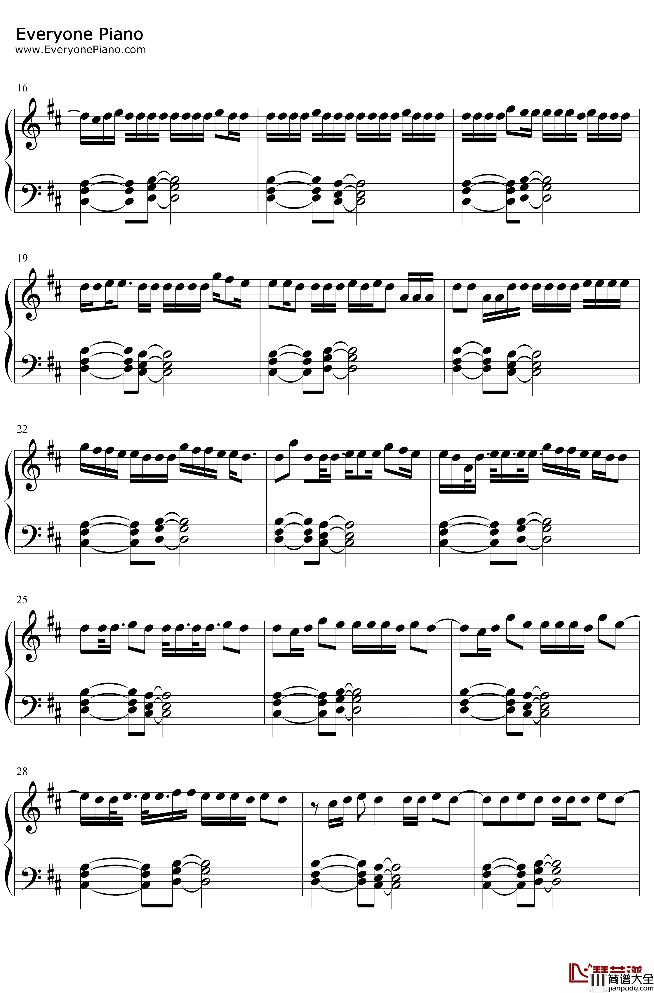 No_Me_Ame钢琴谱_Anuel_AA/Rvssian/JuiceWrld